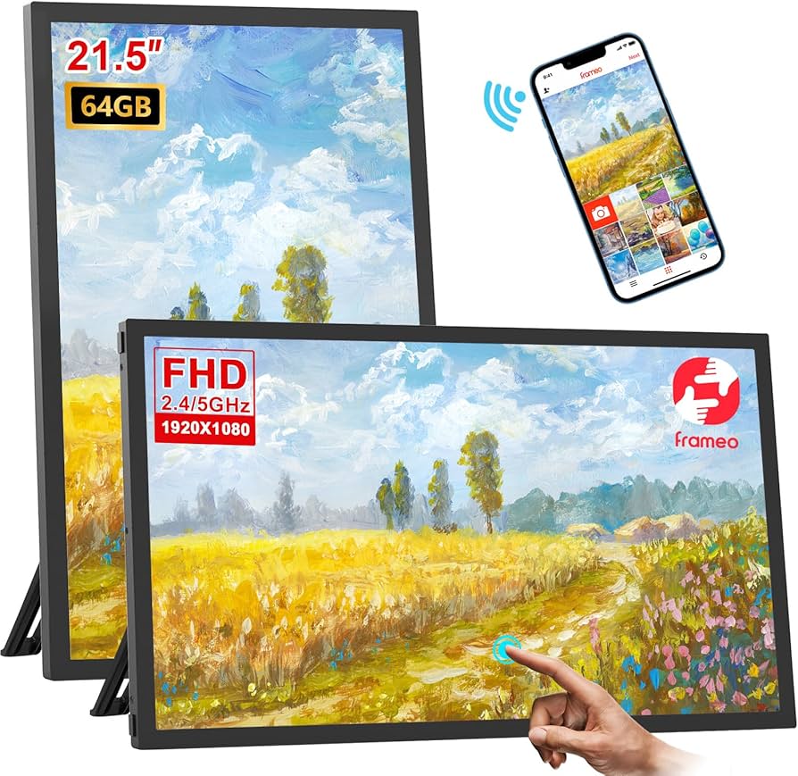 Amazon.com : 64GB FRAMEO WiFi Digital Picture Frame 21.5 inch