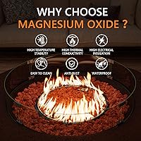 Vista 21 de COSIEST Juego de Mesa de Hoguera de Propano para Exteriores de 2 Piezas con Mesa para Tanque, Mesa de Fuego de 42" Certificada, 50,000 BTU con Base