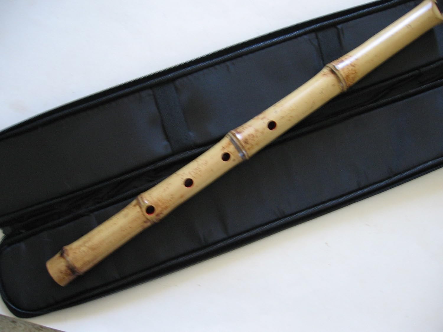 1.8 Pentatonic Shakuhachi w/o. Root End 5 Holes -- KINKO voicing hole w. buffalo Horn Flake inlet - Traditional Zen Instrument