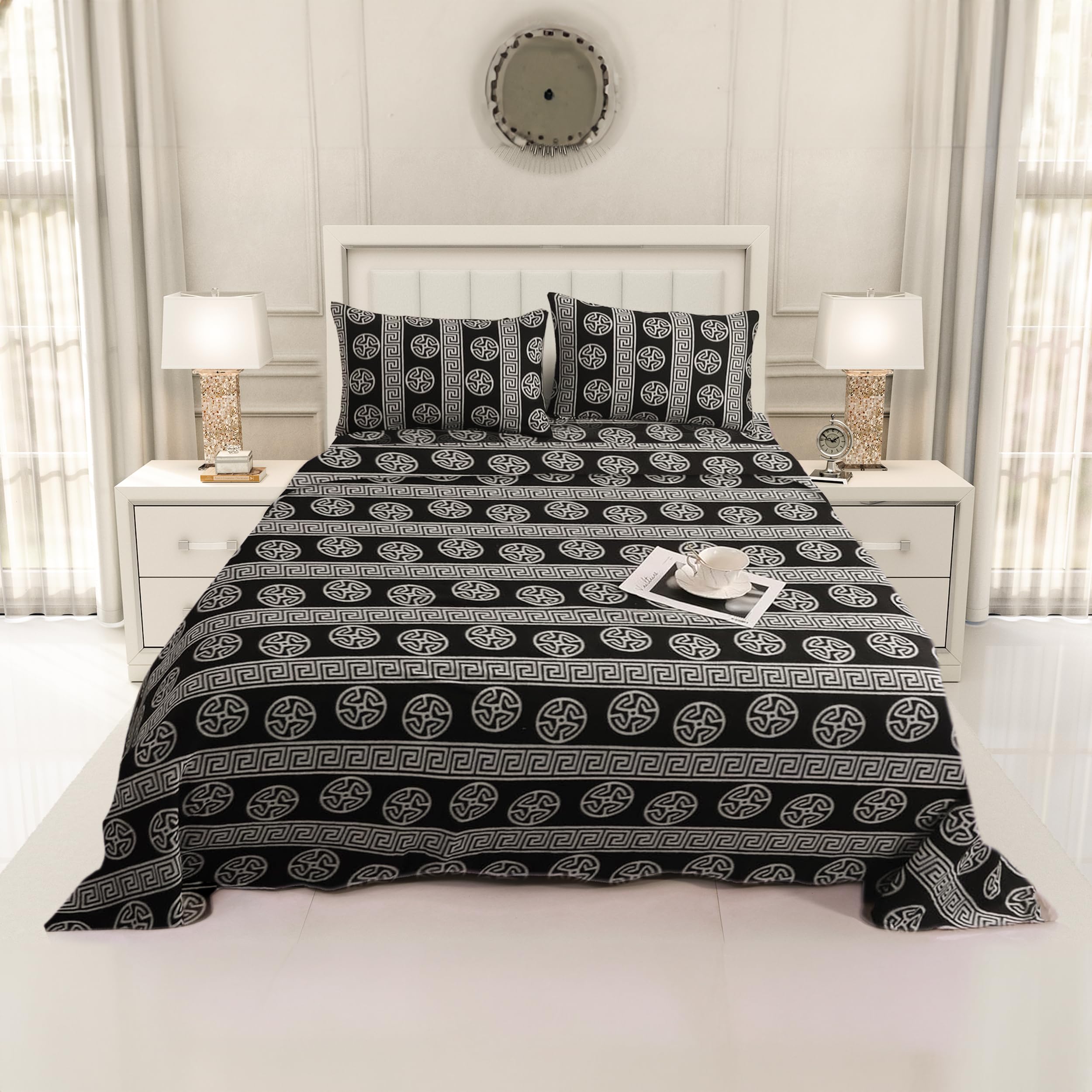 Juego de Sábanas Pirineo Termica 4 Piezas para Cama de 150 - Sábanas Polar para Invierno Cama Matrimonio | Bajera Ajustable 150x190/200+30cm, Encimera de 230x270cm y 2 Fundas Almohada 45x70cm