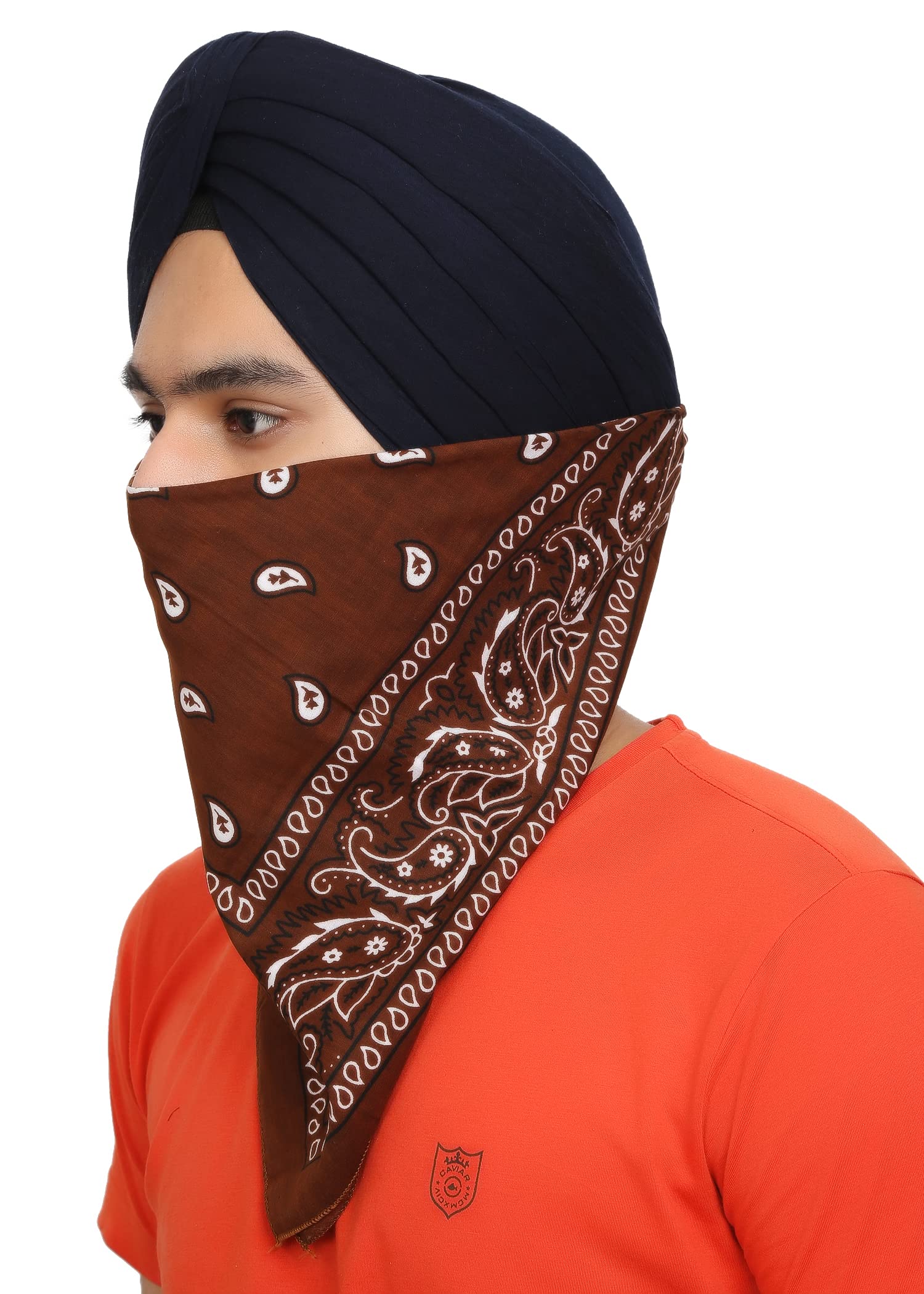 BISMAADH Paisley Printed 100% Pure Cotton Bandana (Pack of 1) - Image 3 thumbnail