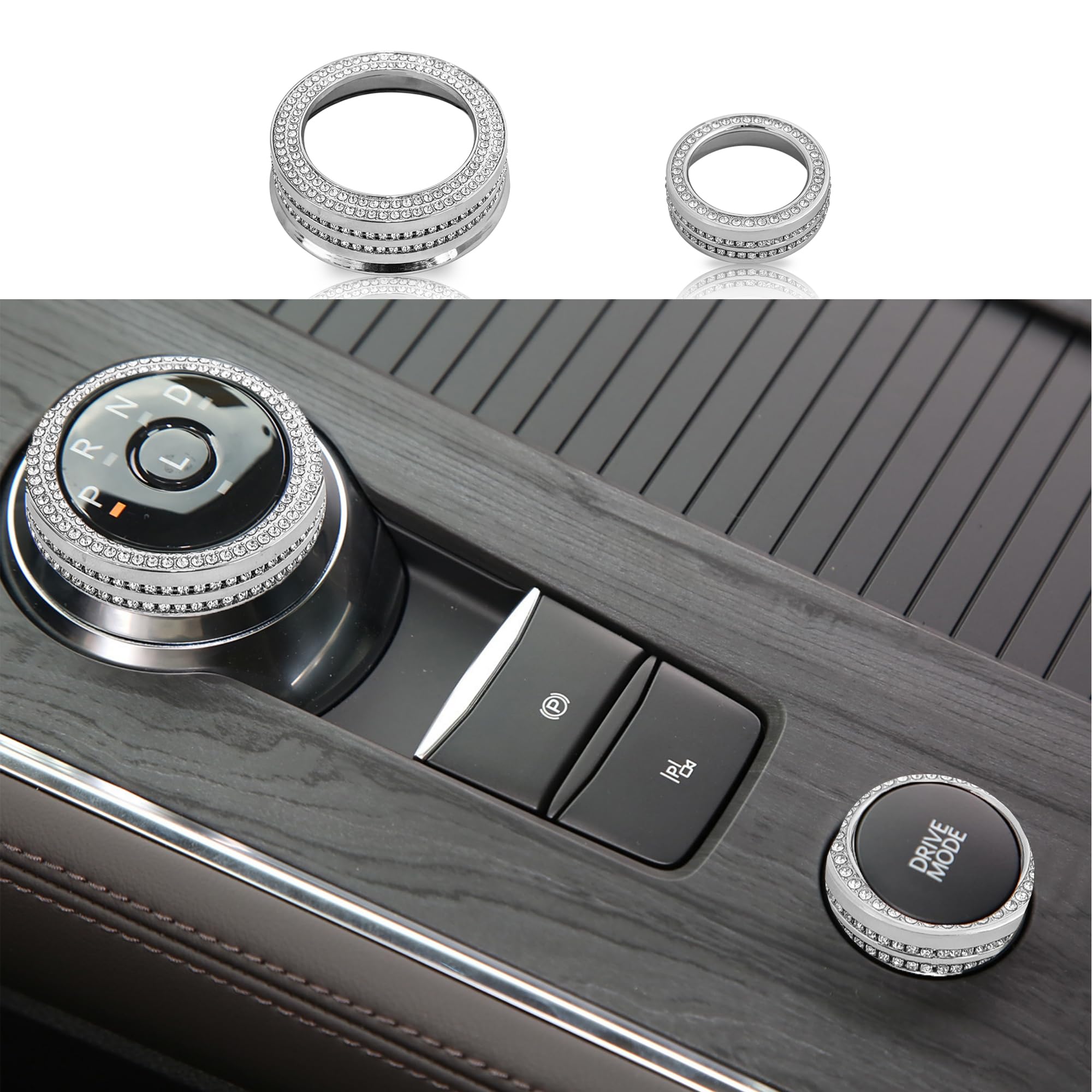 for Ford Explorer Bling Accessories Central Control Drive Mode Switch Knob Cover for Explorer 2020 2021 2022 2023 2024 2025. (Drive Mode Switch Knob Cover)