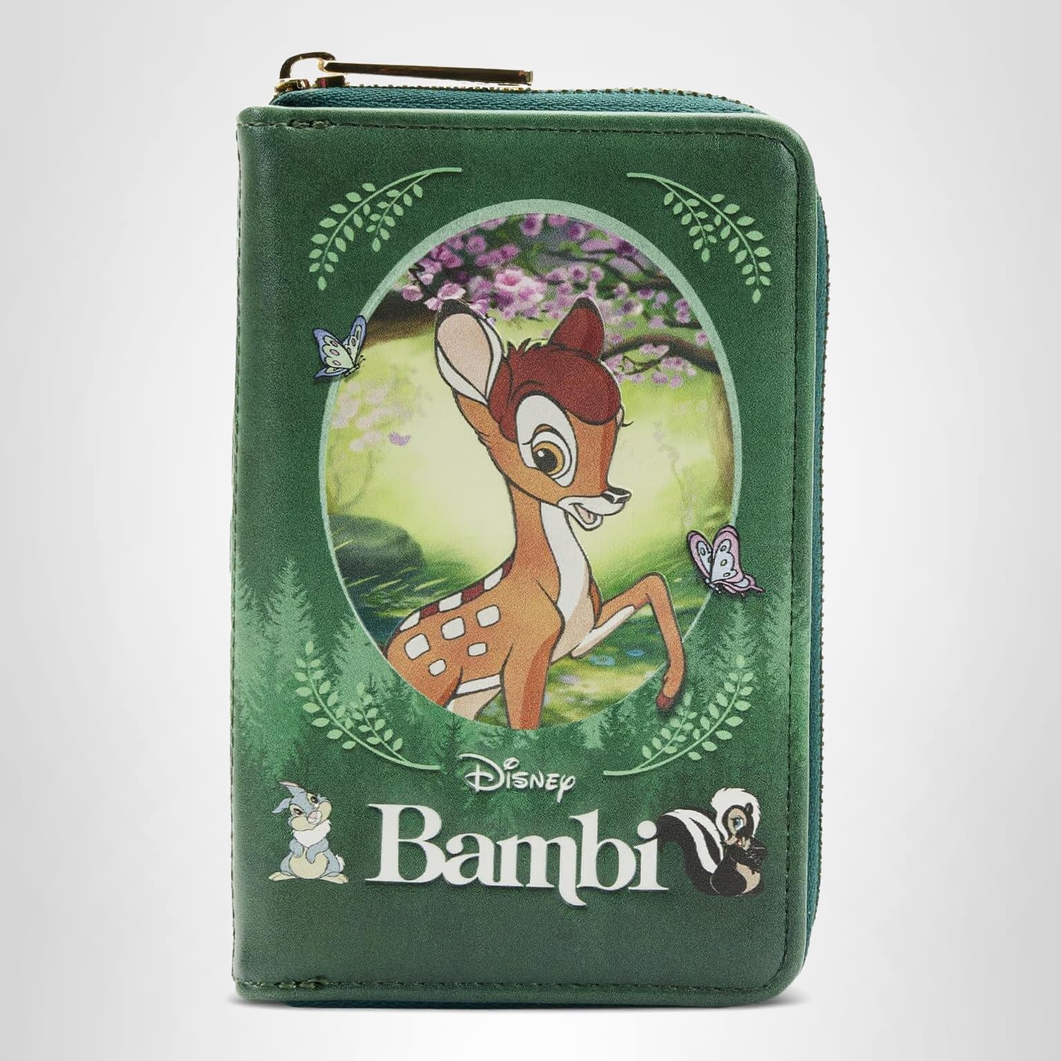 Amazon.com: Loungefly DISNEY CLASSIC BOOKS BAMBI ZIP AROUND WALLET