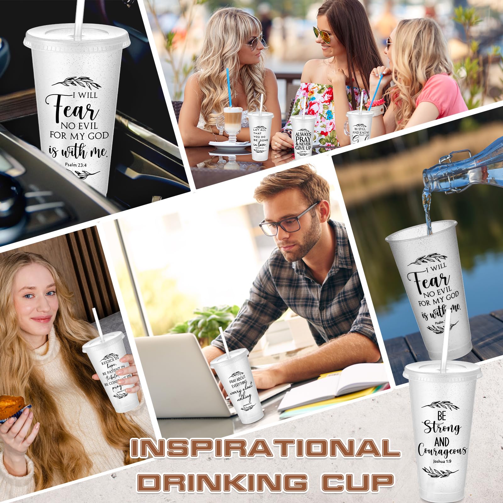 WWmily Ensemble Cadeau Chrétien De 32 Pièces, Carnets Et Stylos Avec Verset De La Bible En Vrac, Carnet Chrétien, Stylo à Bille, Cadeau Religieux, Cadeau Inspirant Pour Lui, Elle, église, Collègue