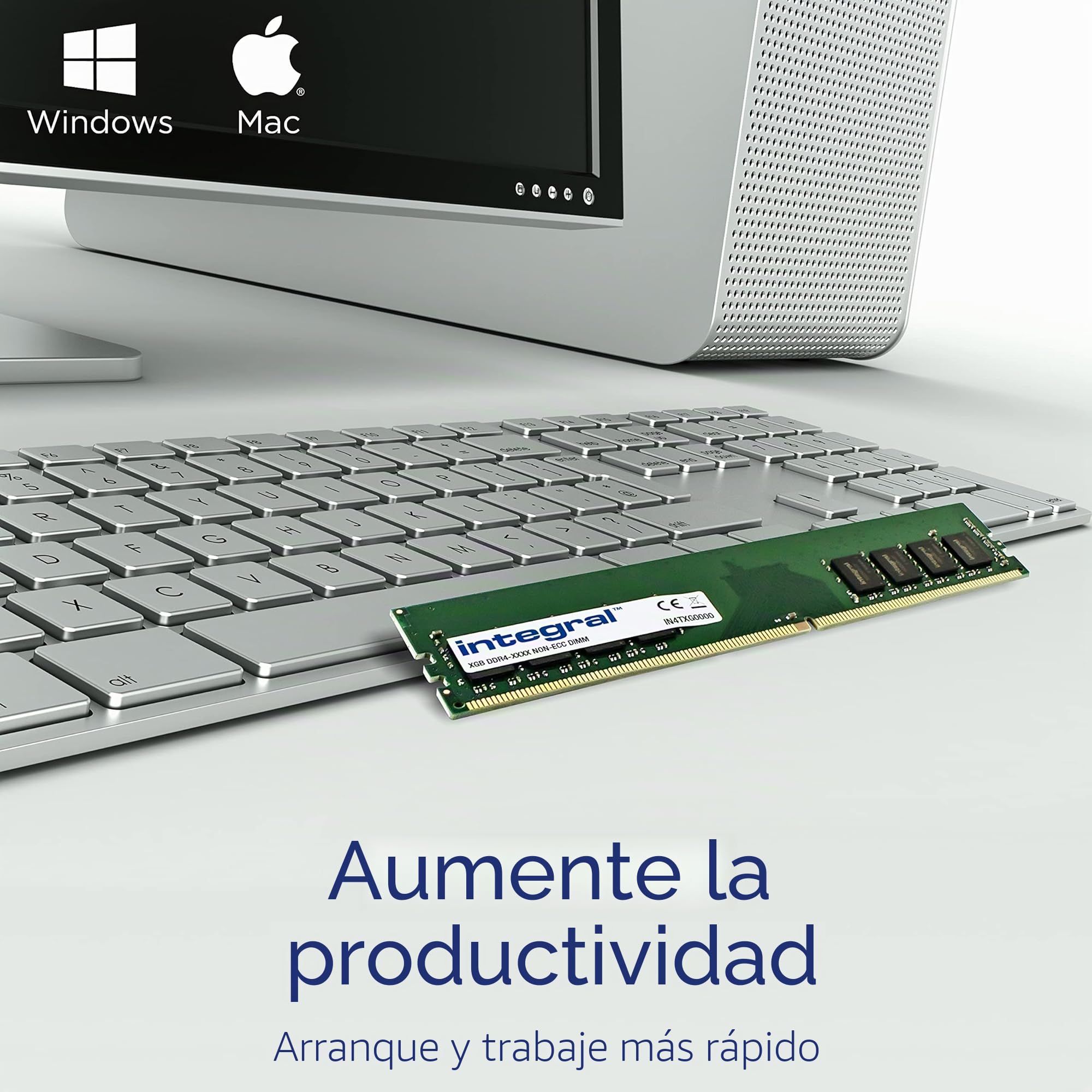 Integral 8GB DDR4 RAM 3200MHz PC4-25600 DIMM Desktop/Computer Memory Module
