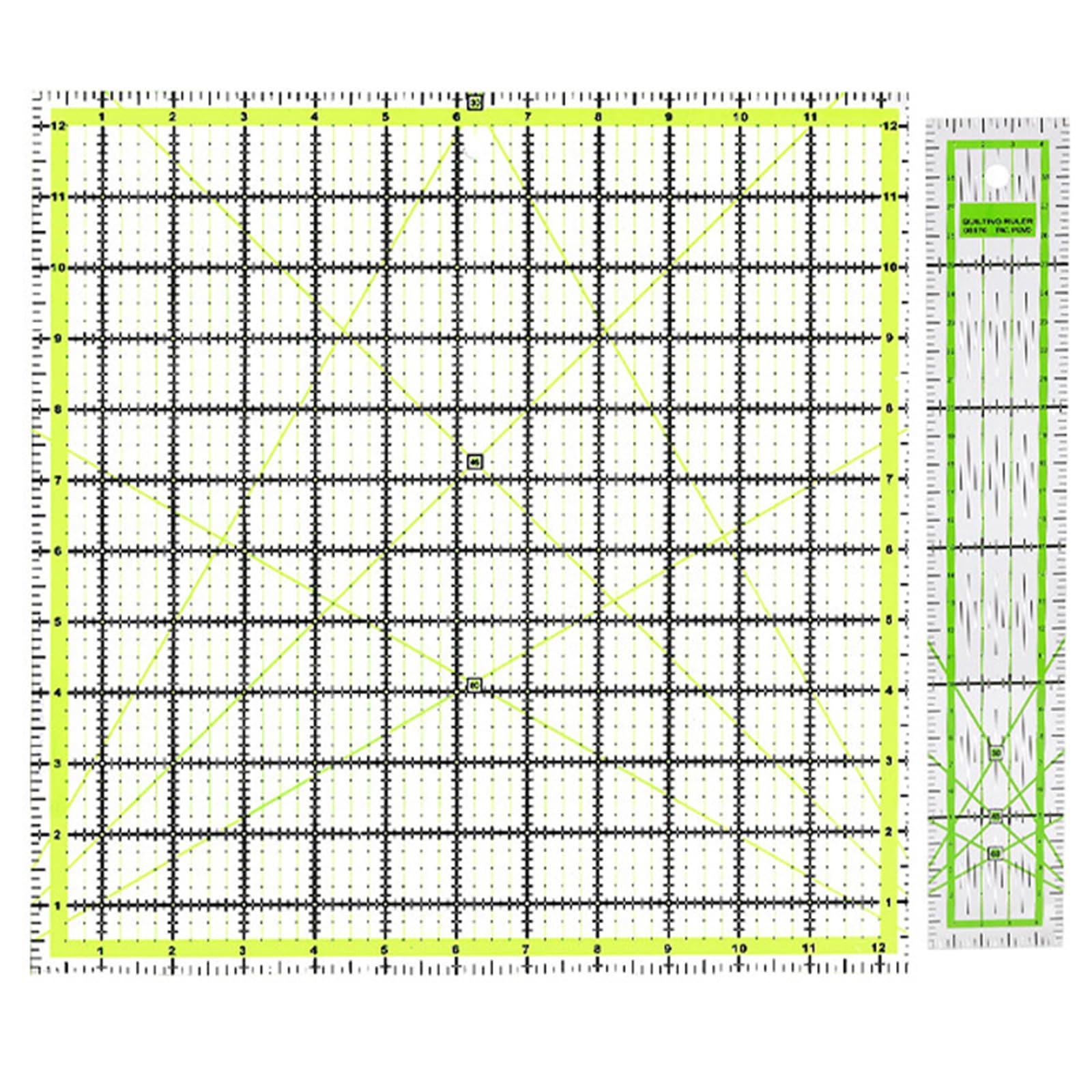 Newft Multicolor Ruler Multifunctional Sewing Ruler Cutting Quilting Sewing Supplies For Craft Enthusiasts Patchwork Quilting Fabric Cutting