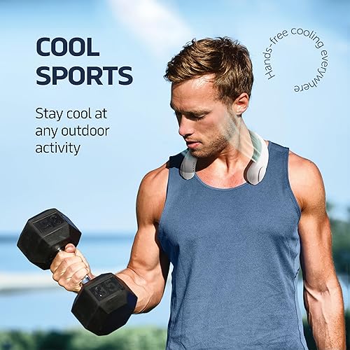 Miniatura 6 de Portable Neck Fan - 3 Speed Rechargeable Bladeless Neck Fan, Adjustable Personal Neck Fan For Women & Men Modern Design, Great Cooling Fan For