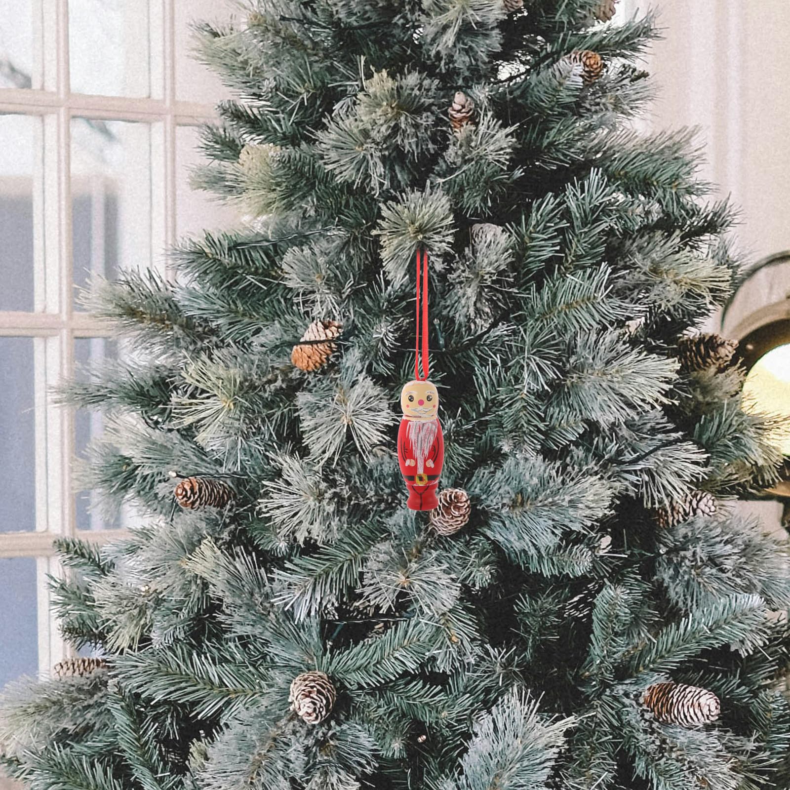 Toyvian 5 Stück Weihnachtsmann Hängeornament für Zuhause und Restaurant