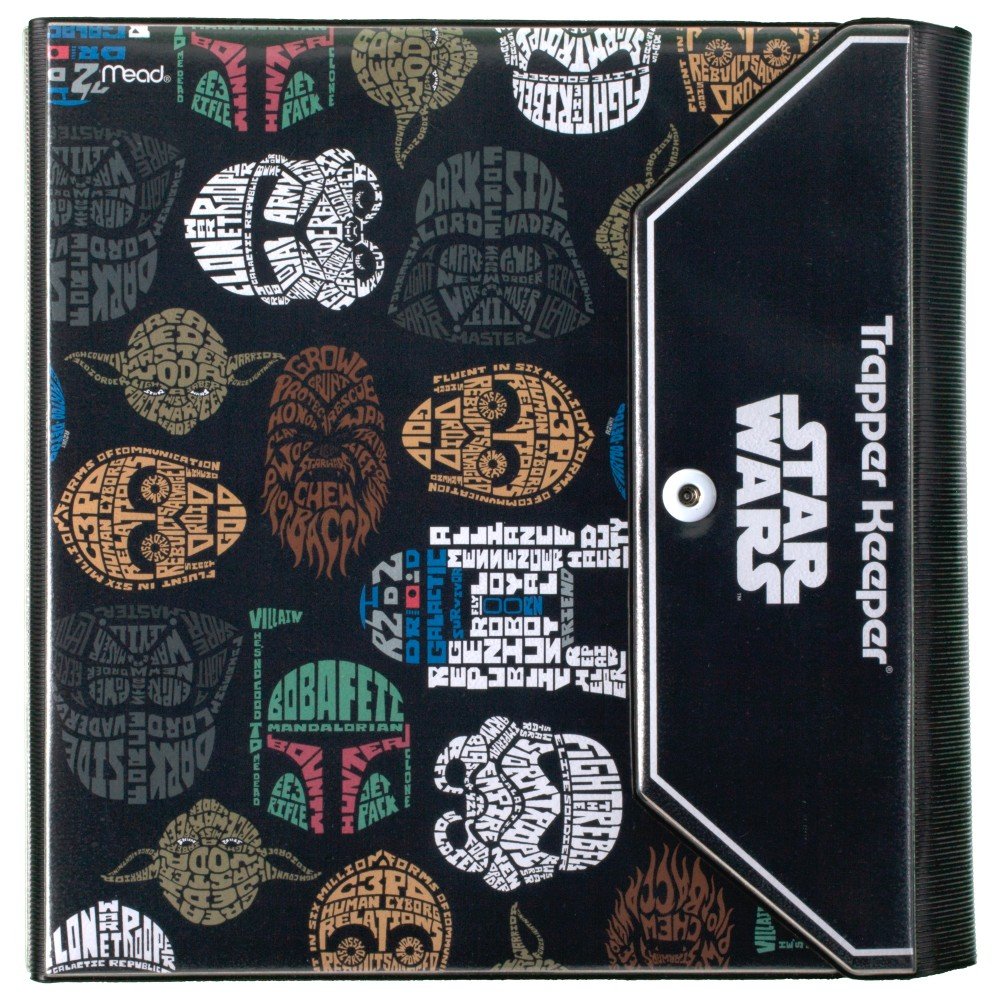 Star Wars Trapper Keeper 1.5 Inch Binder by Mead, 3 Ring Binder, Characters Pattern (73491)