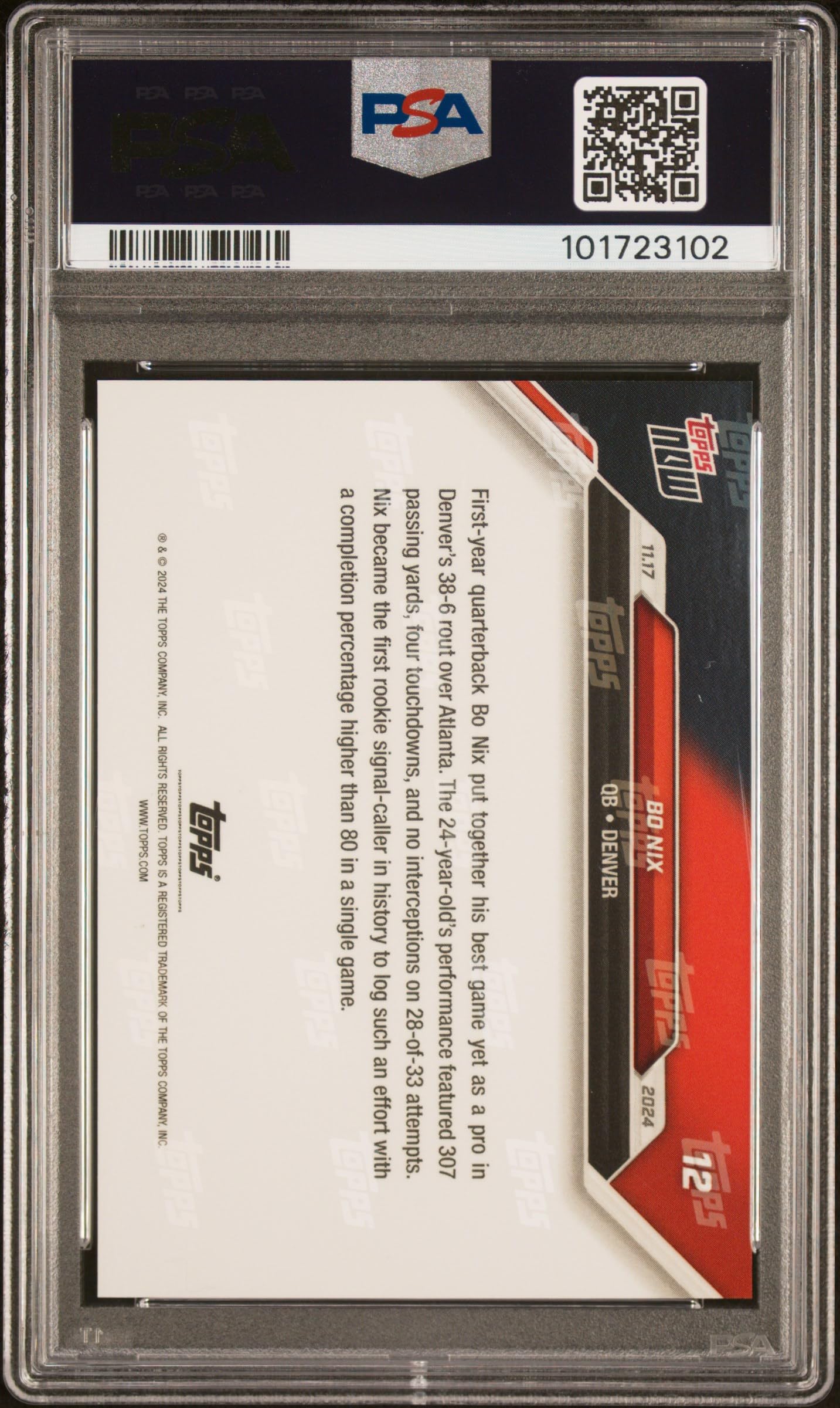 bo nix passing grade card Amazon.com: Graded 2024 Panini Prizm Bo Nix #309 Rookie RC Football Card  PSA 10 Gem Mint : Collectibles & Fine Art main image 0