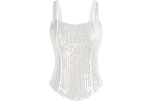 Dazzling Diamante Denim Diva Tank