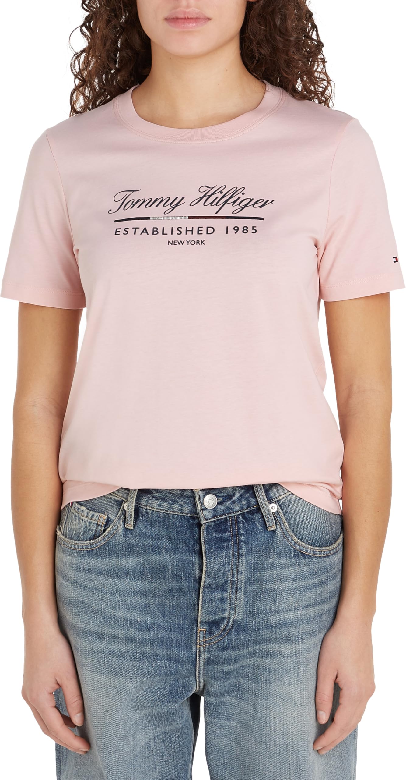 Tommy Hilfiger Koszulka S/S Kobiety Reg Script Graphic C-nk Ss Ww0ww43502