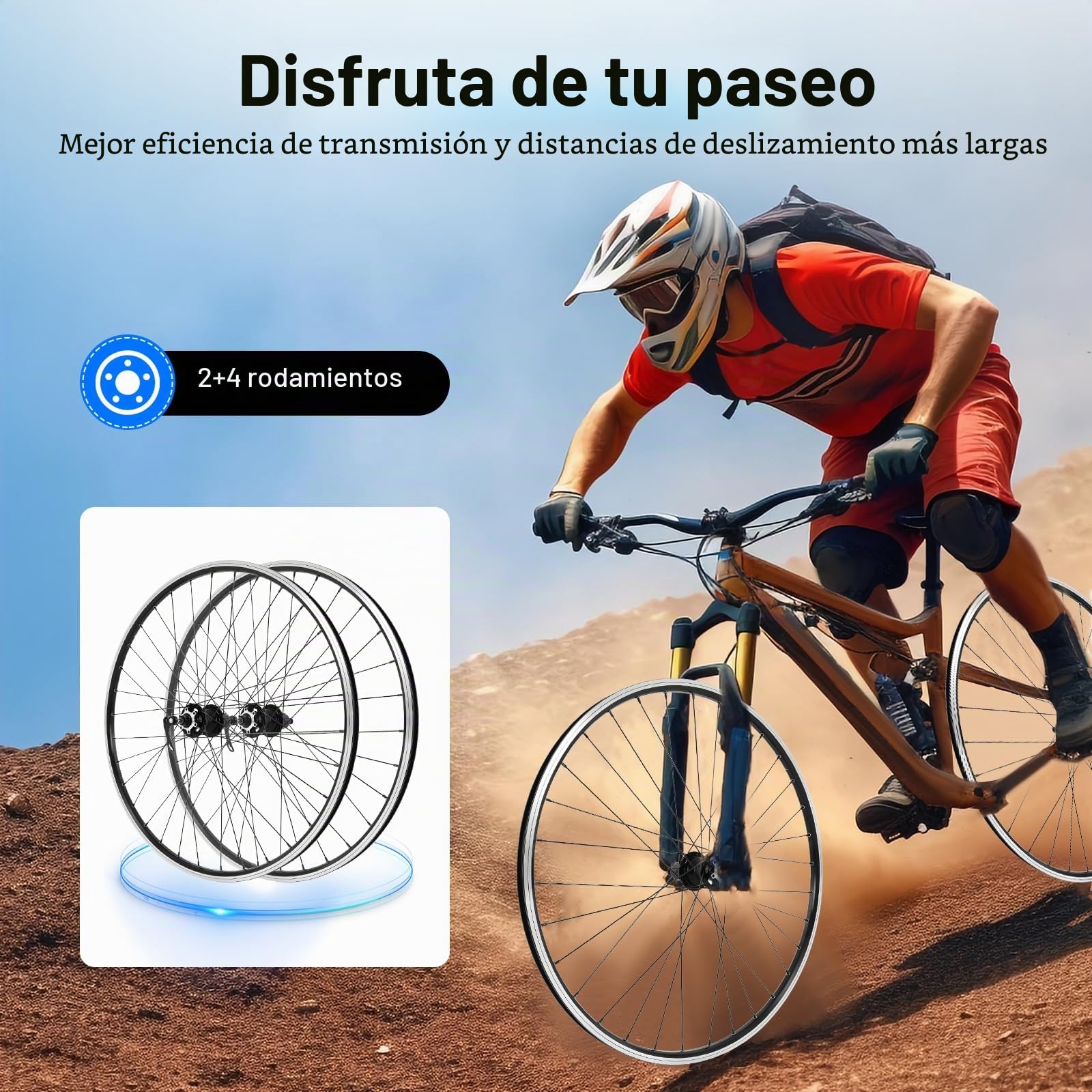 Juego de ruedas de 29 pulgadas para bicicleta de montaña, llantas de aluminio, juego de ruedas MTB, freno de disco, cierre rápido