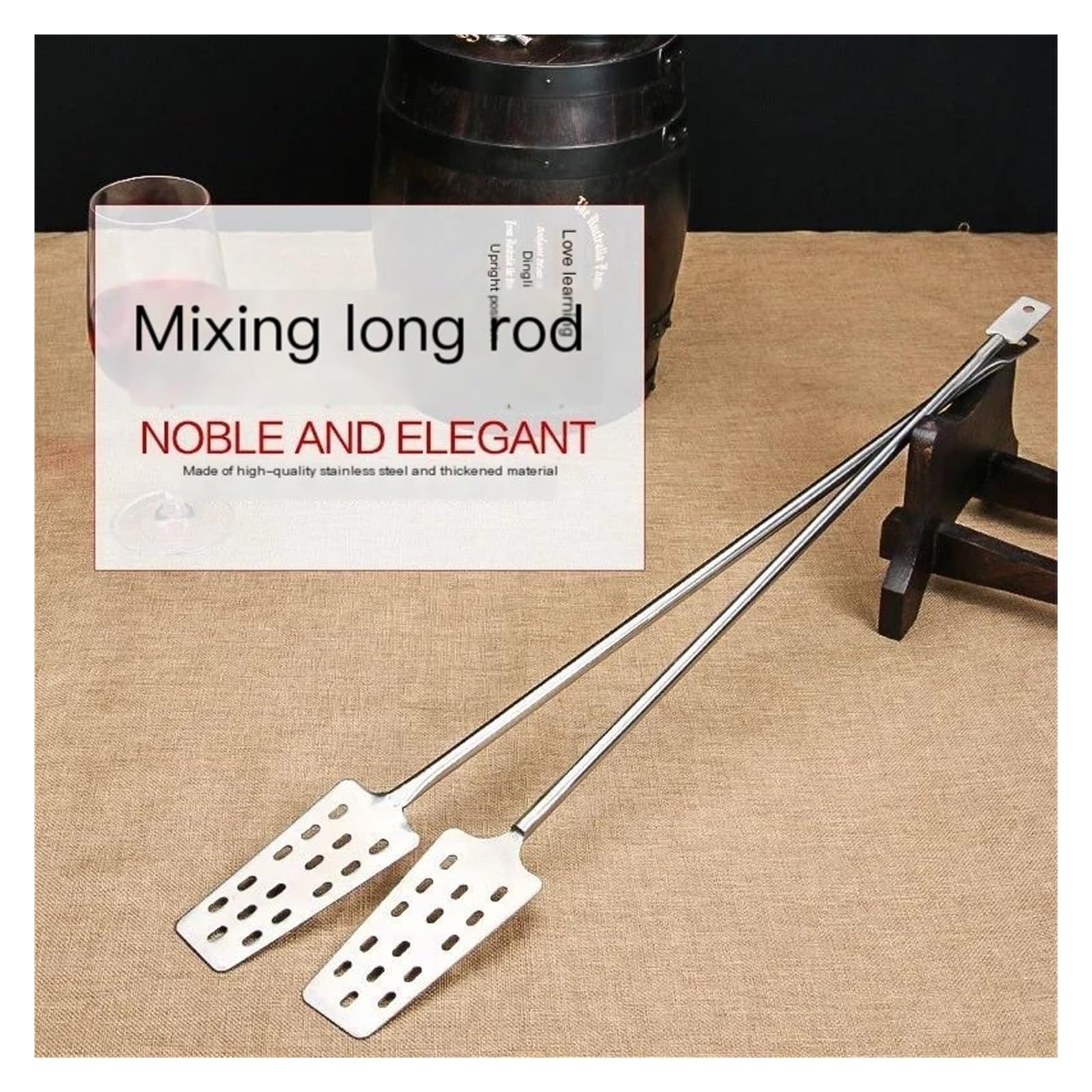 agitatore per Vino 62 Centimetri in Acciaio Inox/plastica Vino Mash Tun miscelazione agitatore Paddle Homebrew Bar Birra Vino Strumenti di Produzione di Birra Paletta per mescolare