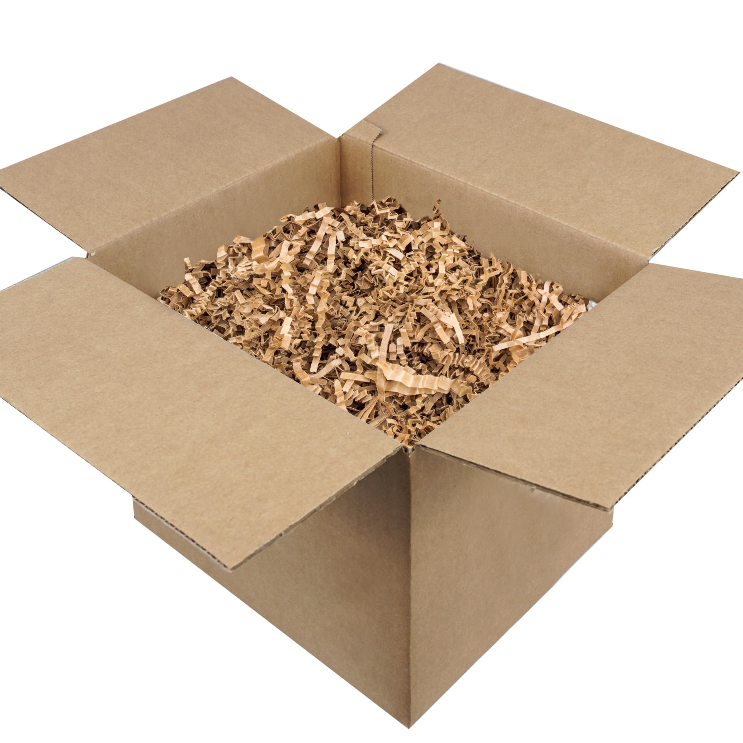 Hampton Distribution Papier froissé marron, 0,9 kg pour paniers cadeaux, papier déchiqueté kraft froissé, remplissage de panier pour anniversaires, mariages, douches et vacances