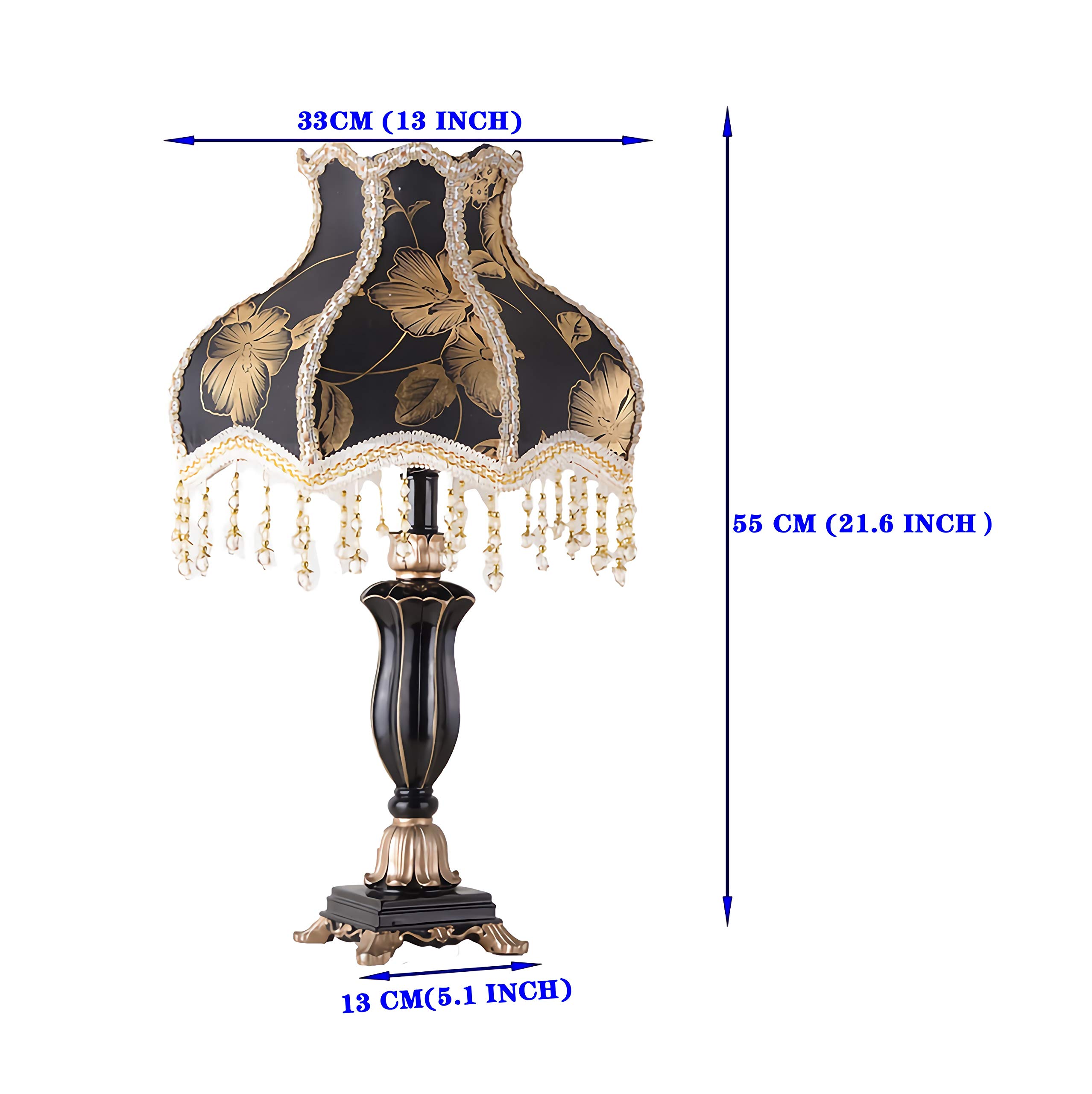 Lampe de table traditionnelle, lampe de bureau victorienne en résine, pour salon, chambre à coucher, maison, table de chevet, maison, bureau, lecture, famille, éclairage de cuisine, table de chevet