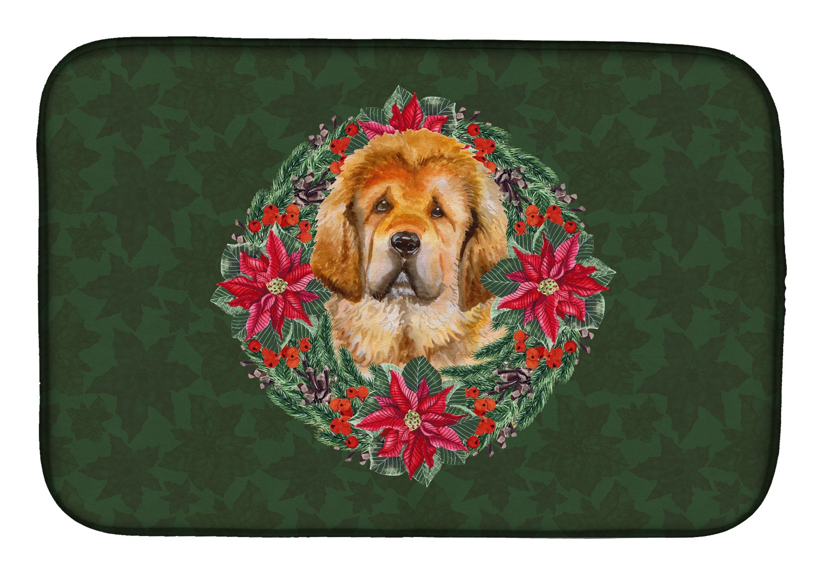 Dish Drying Mat Caroline's Treasures tapis protection plan de travail motif Noël 14x21