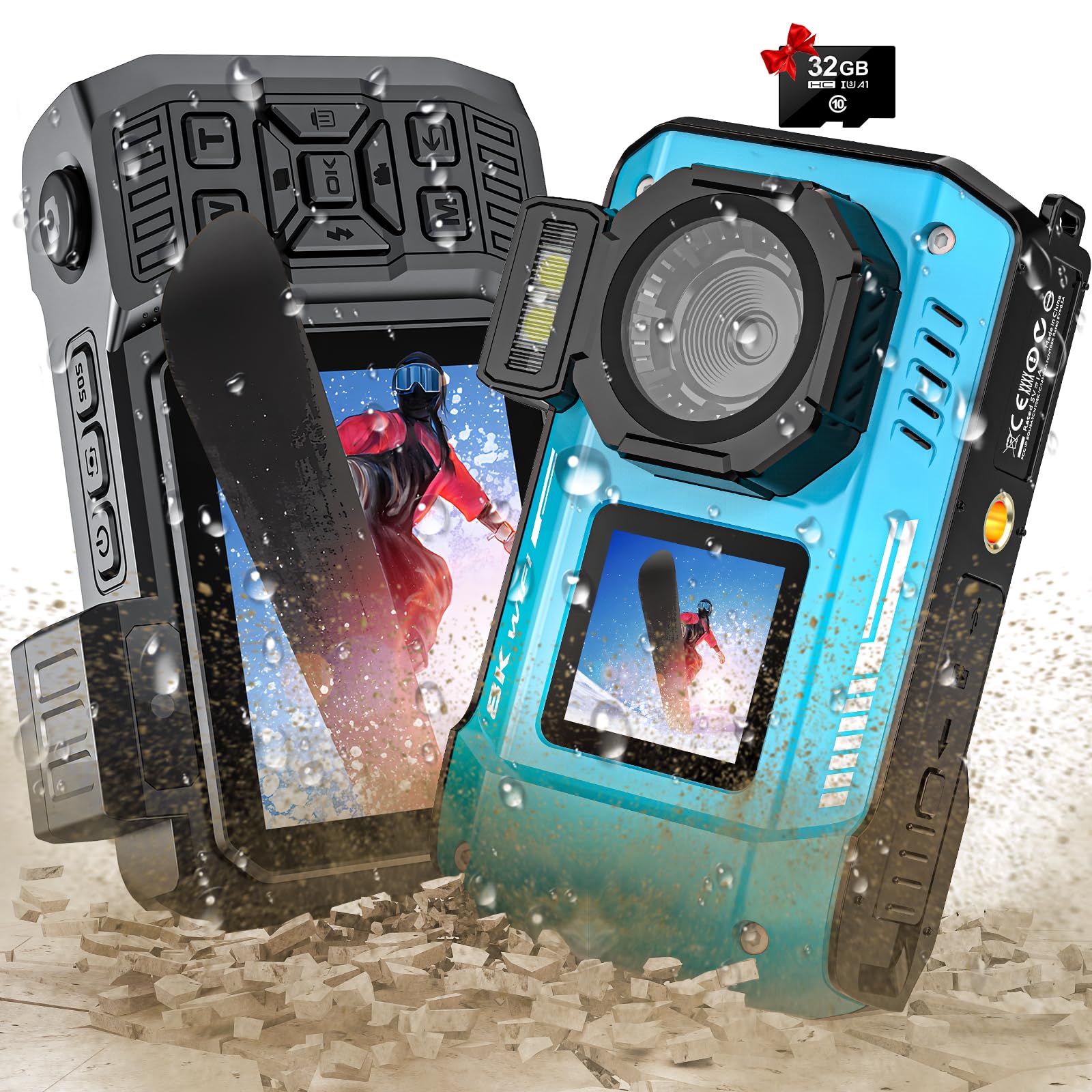 8K Underwater Camera Rugged WiFi