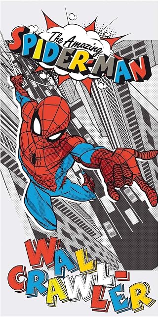 Jerry Fabrics Spiderman Bath Towel, Beach Towel, 70 x 140 cm