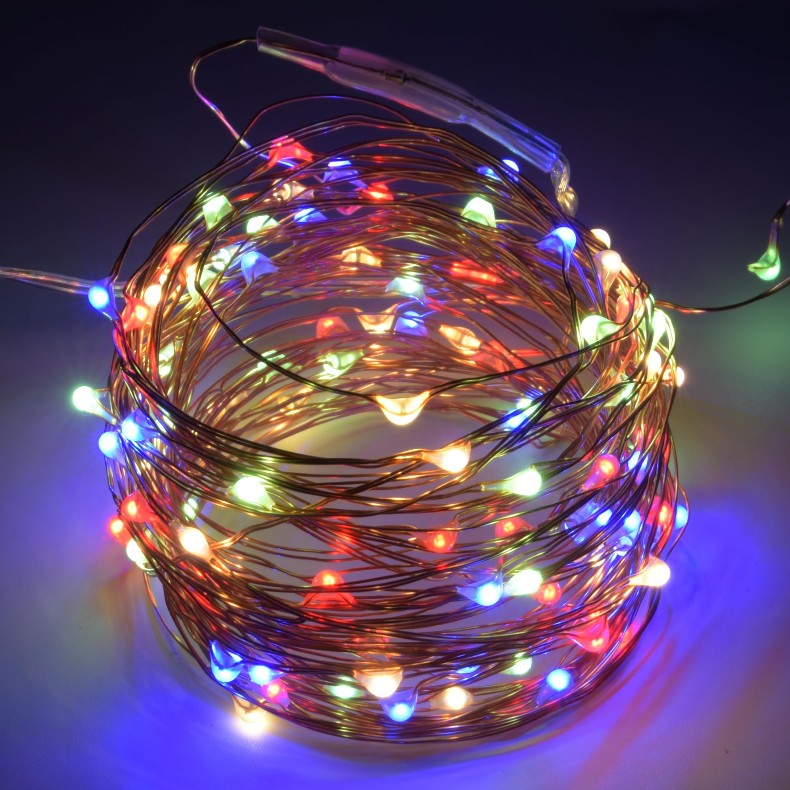 KARSUM USB Fairy Lights 36FT 100 LED with Remote Control,Copper Wire String Lights 8 Modes,Cool