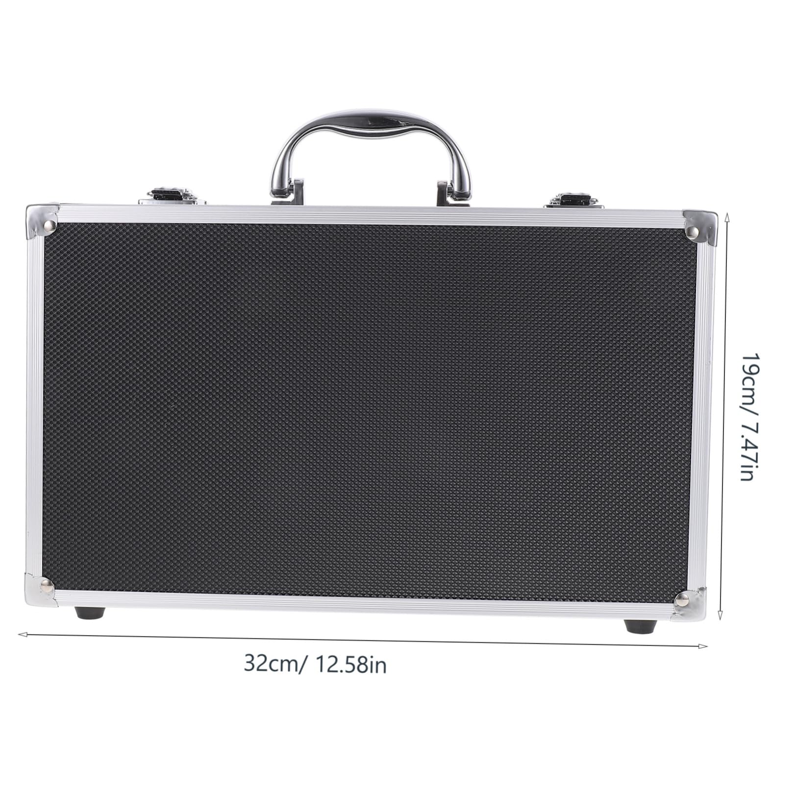 Sosoport Microphone Storage Organizer Box Sturdy Case for Handheld Microphones Practical Audio Equipment Holder Safe and Easy Storage for Ktv and Events