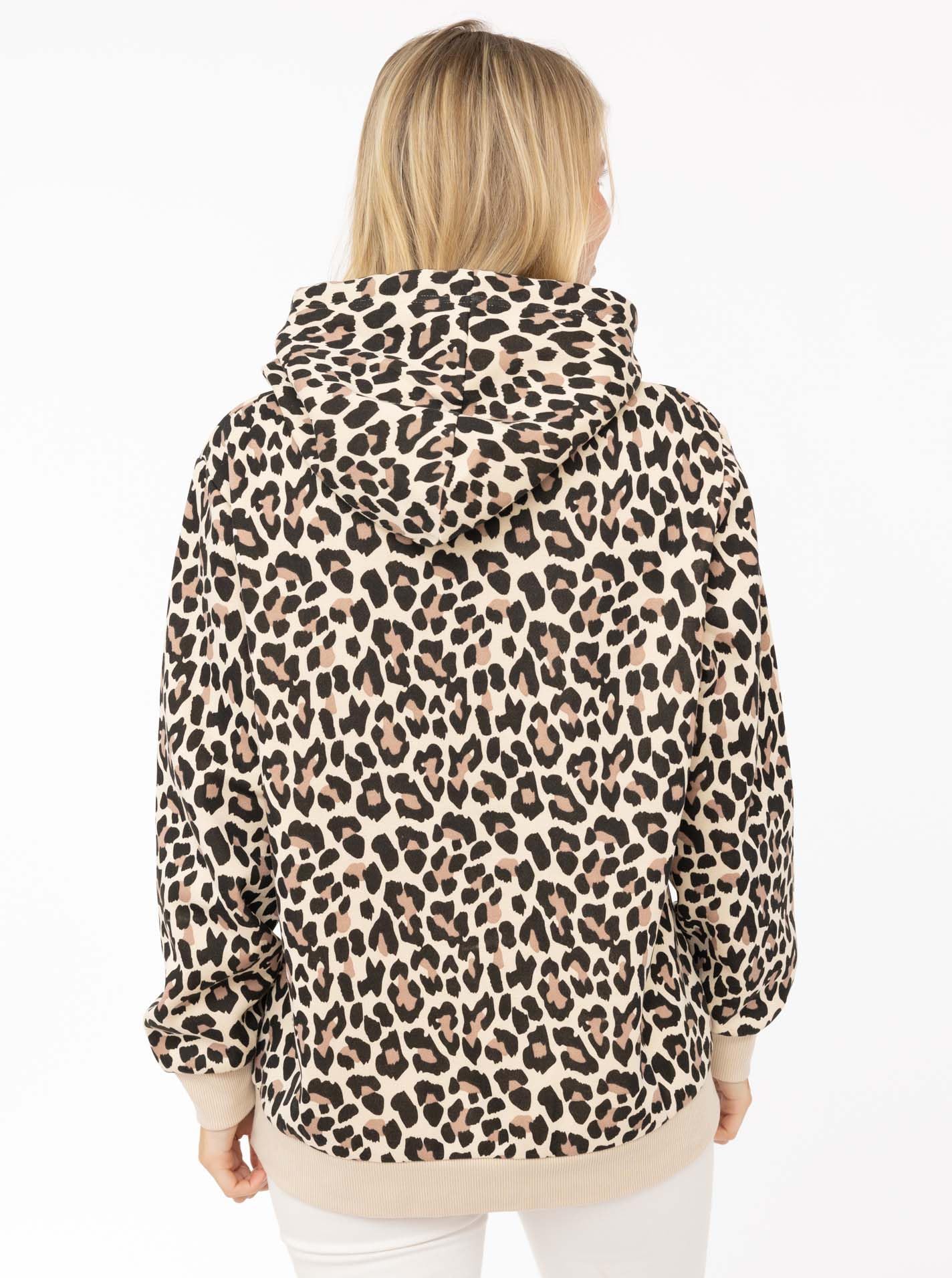 Zwillingsherz Damen Hoodie mit Kapuze – Kuscheliger Oversize Kapuzenpullover – Weicher Sweatshirt Pullover für Frauen Aufdruck – Stylischer Look für Frühling, Herbst & Winter – Loungewear Mode Leo