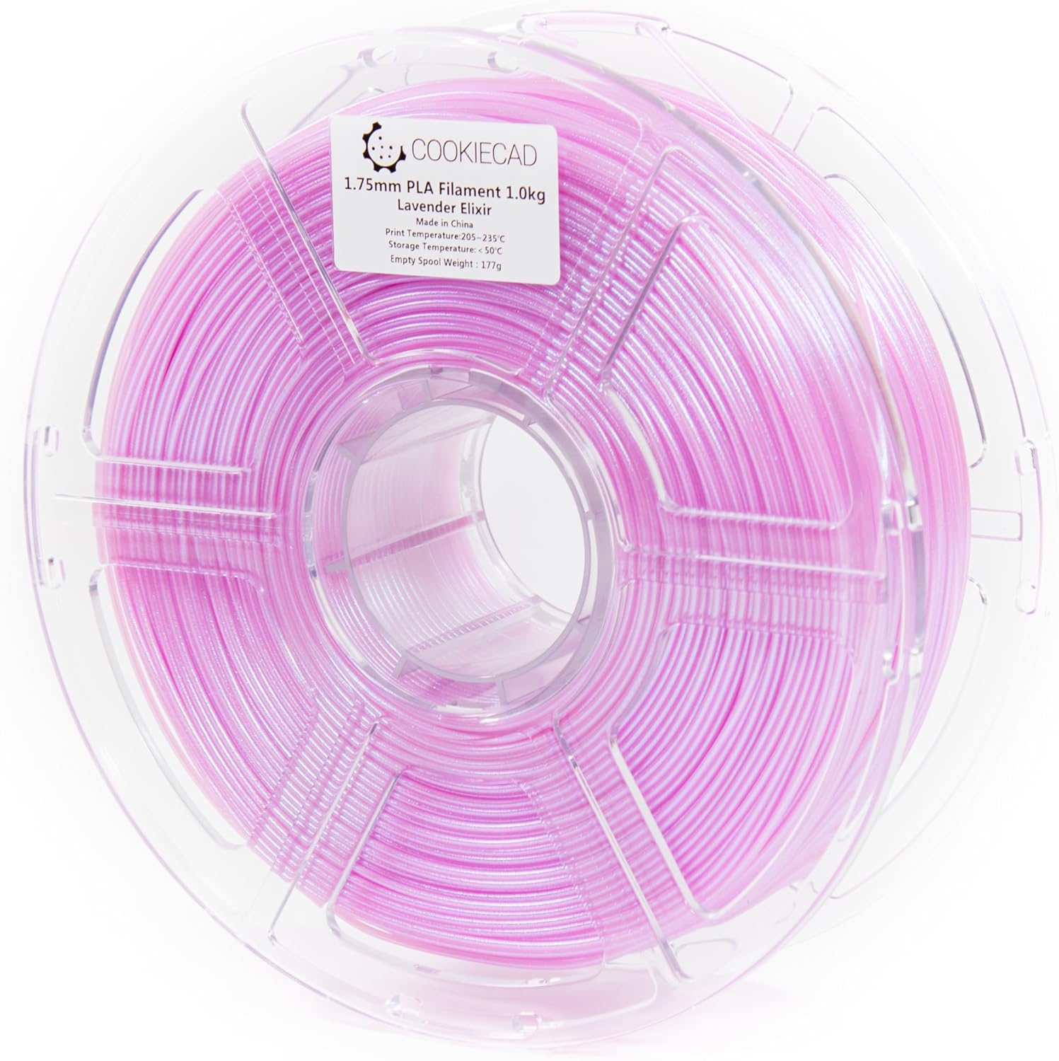 PLA Filament 1.75mm 1kg Iridescent Glitter 3D Printer Filament - Lavender Elixir PLA