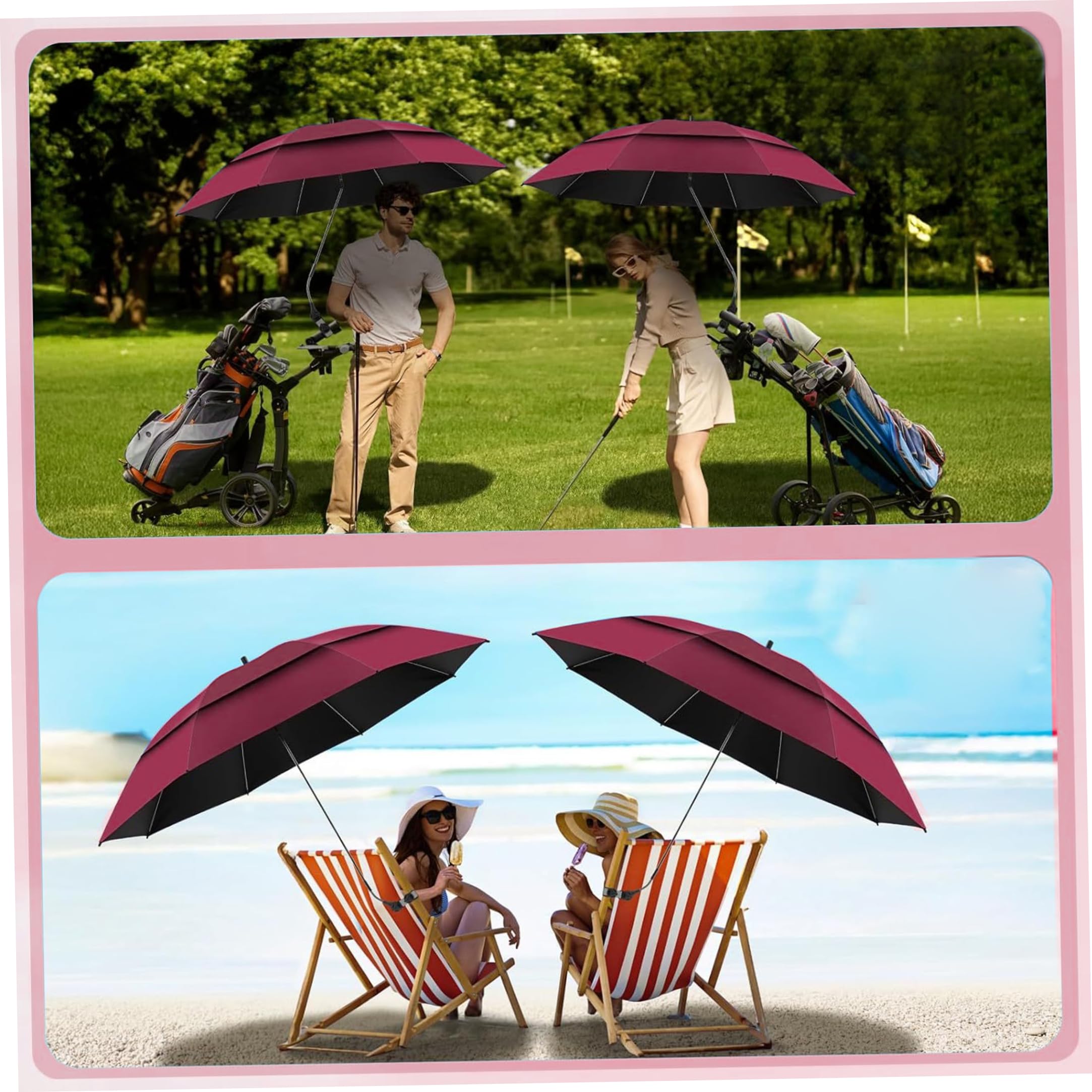 Parasol de chaise, parasol de plage avec pince, parapluies pour chaise, soleil Portable pour le Camping