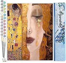 Figured'Art Paint by Numbers – Paint by Numbers Gustav Klimt, Hobbies for Adults, Complete Kit, Creative Hobbies – DIY Paintings 40 x 50 cm without Frame