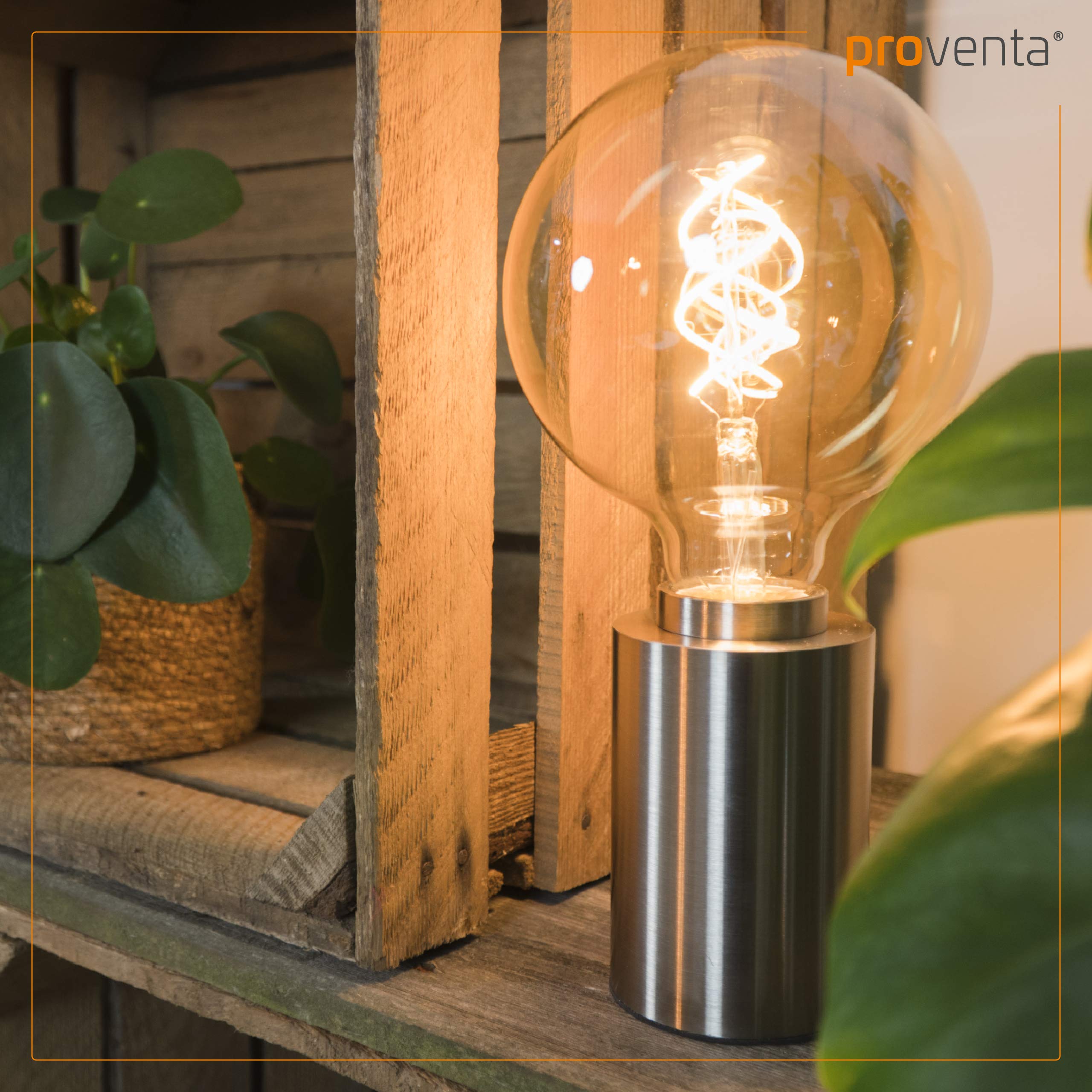 Edison Globe Filament-Birne dimmbar E27 4 Watt Doppelwendel 1.800 K extra-warmweiß 250lm G125 LED-Leuchtmittel Dekolampe Vintage Retro 5-Pack