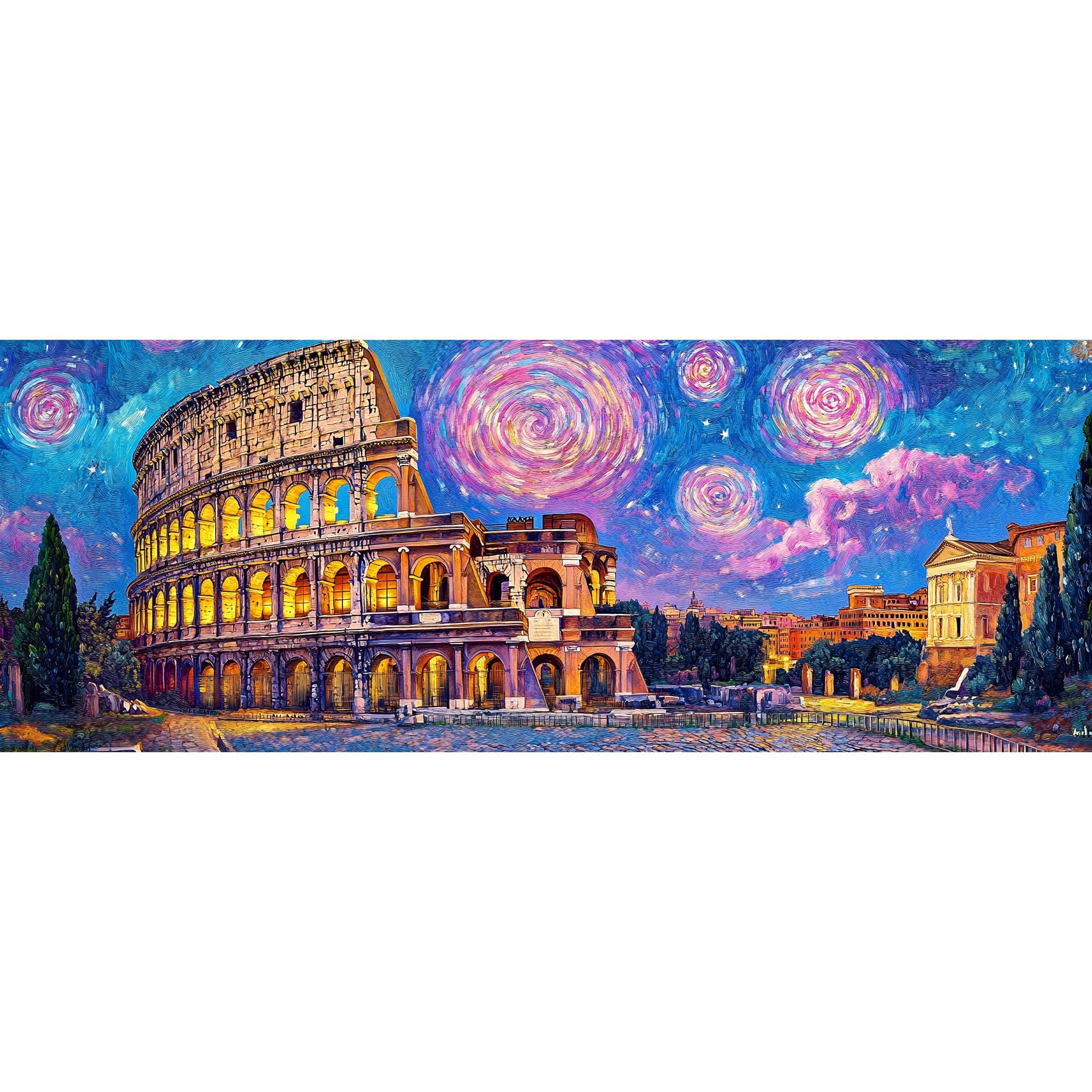 Amazon.co.jp: Reofrey ダイヤモンドアート 大きいサイズ ローマの夜景
