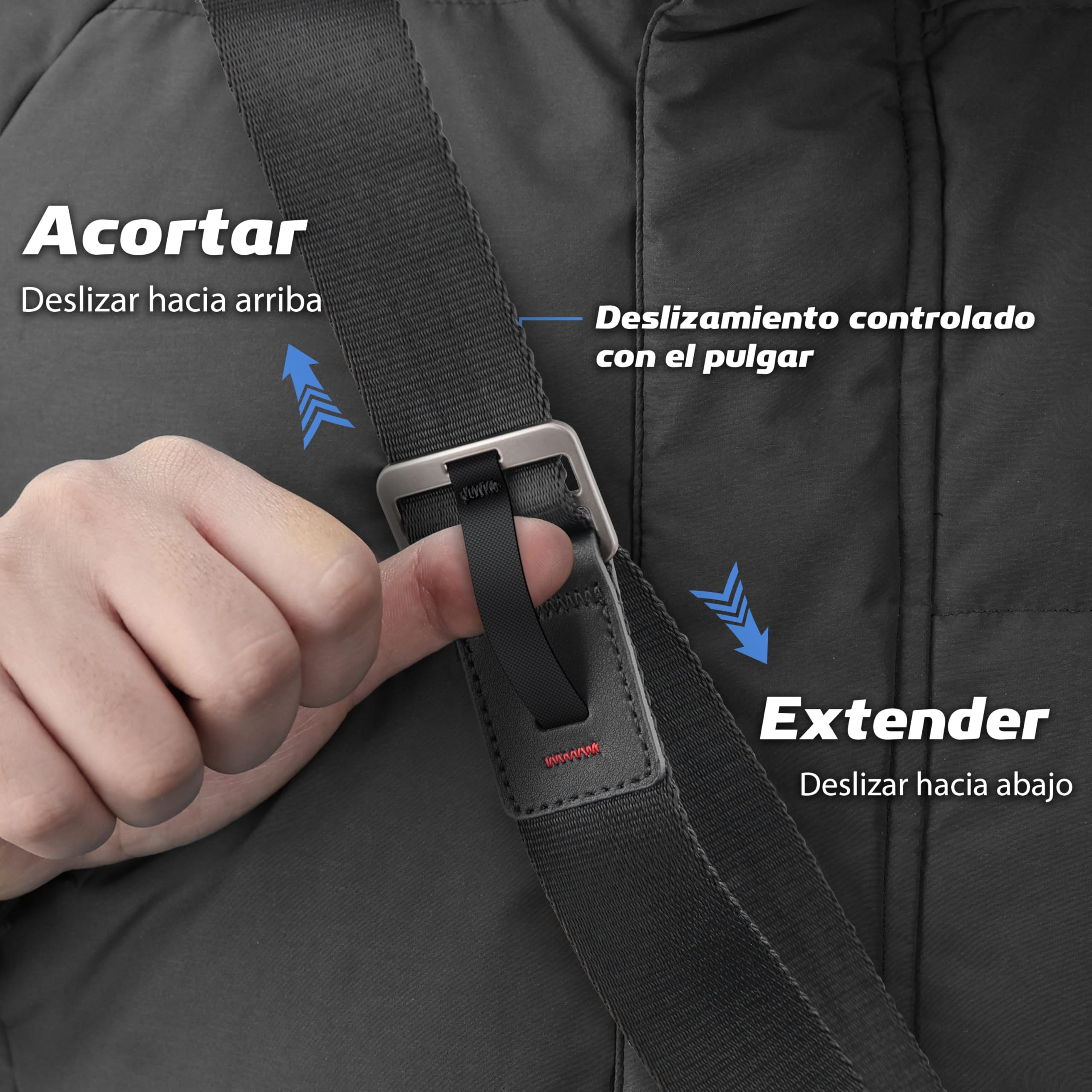 Sunya Correa de Cámara con Hebilla Liberación Rápida. Hecho de nylon de avanzado, ajustable con una sola mano, compatible con todas las cámaras, capacidad máxima de carga de 90 kg.