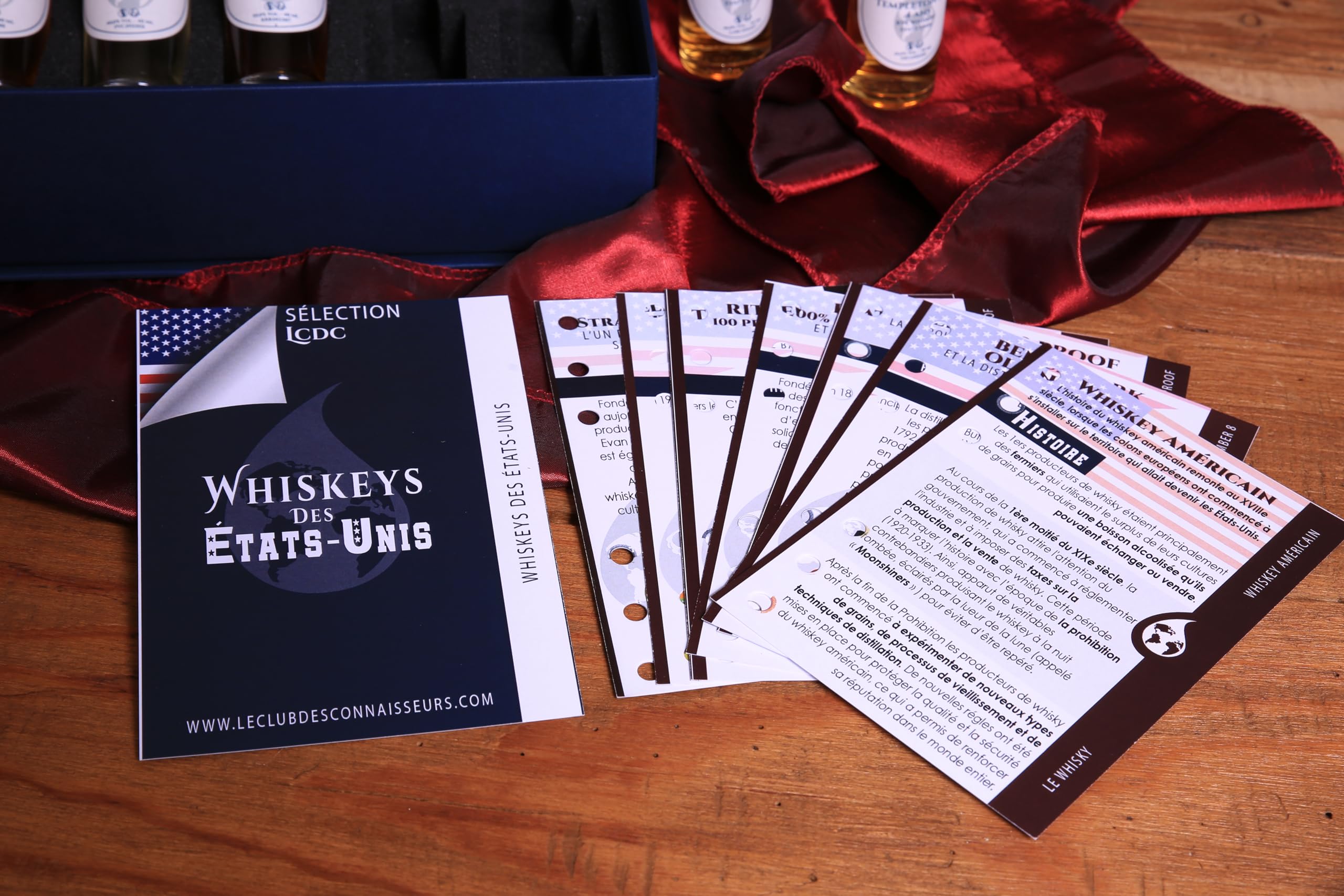 Coffret Dégustation Whisky Des Etats - Unis 6 x 40ml - En Solo Ou En Duo - Le Club Des Connaisseurs - Coffret Cadeau Homme