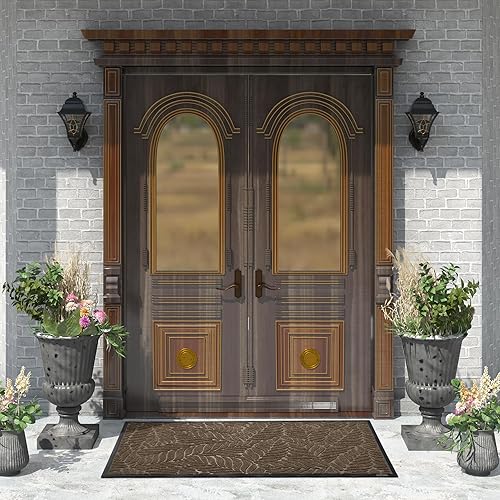 Miniatura 3 de Yimobra Tapete grande de 60 x 36 pulgadas, para interiores y exteriores, impermeable, para todas las estaciones, antideslizante, para todo tipo de