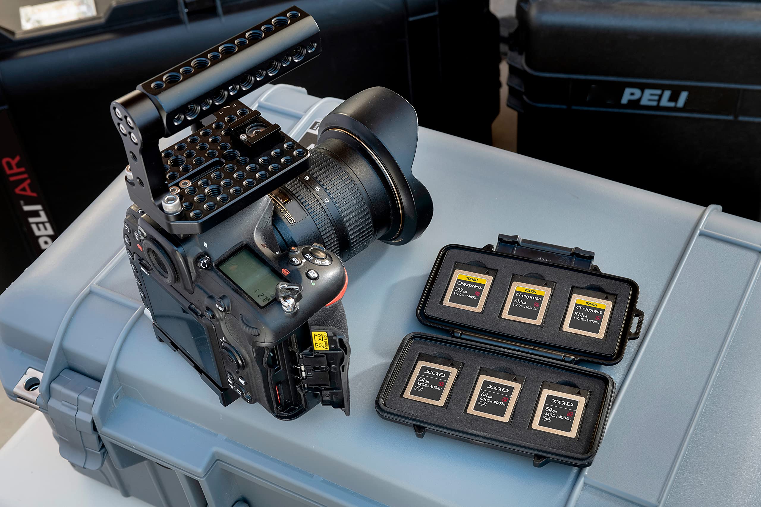 Peli 009650-0100-110E Etui na Karty Pamięci, Czarny, 6x CFexpress