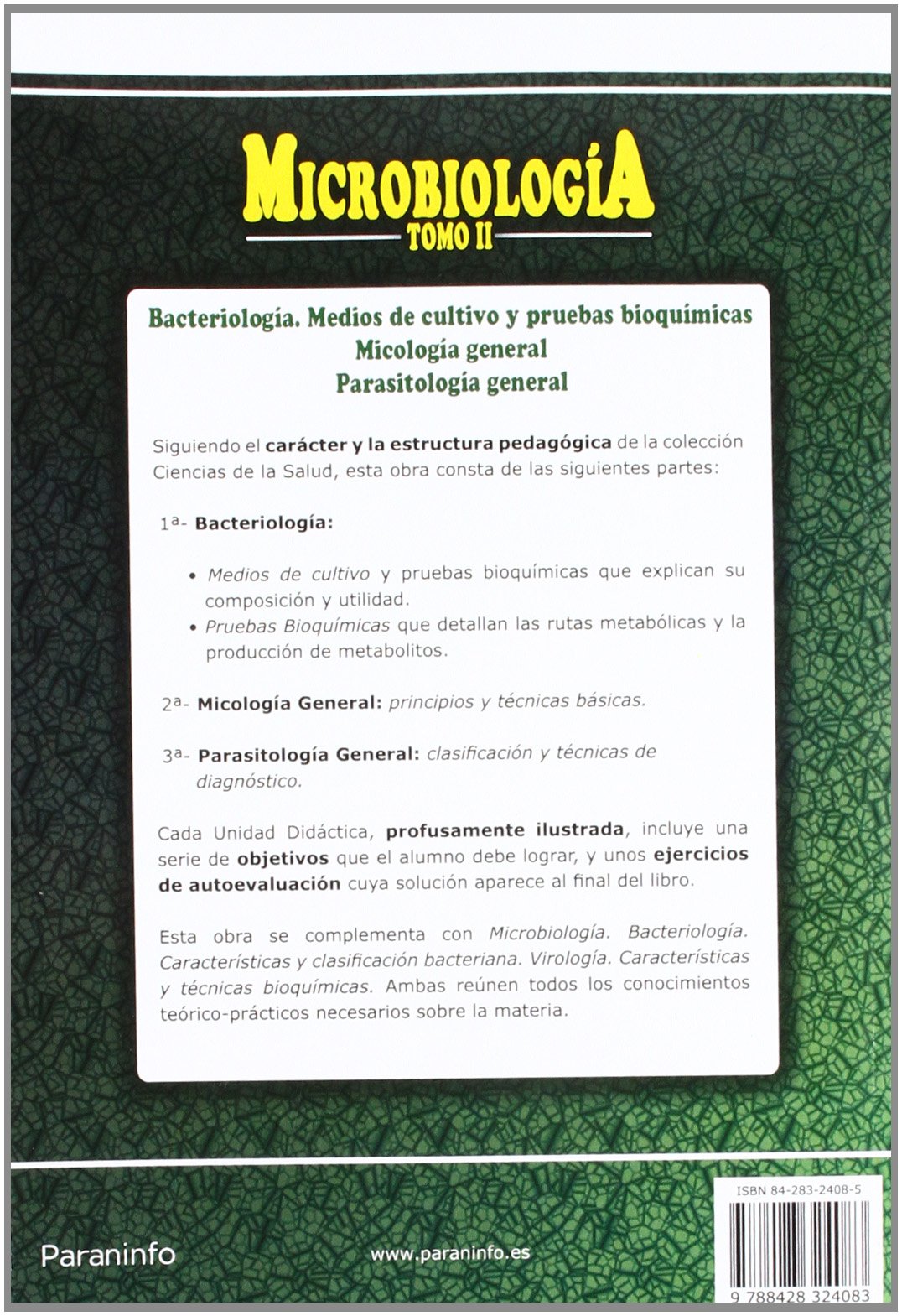 Microbiología. Tomo 2 (Sanidad)