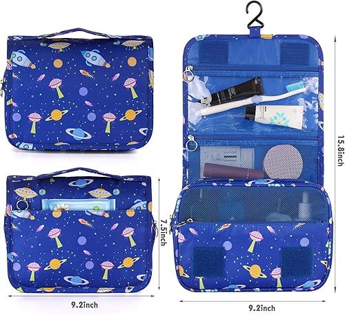 Miniatura 3 de Neceser colgante para niños para niñas y niños, Azul (Space Blue), Neceser colgante para niños