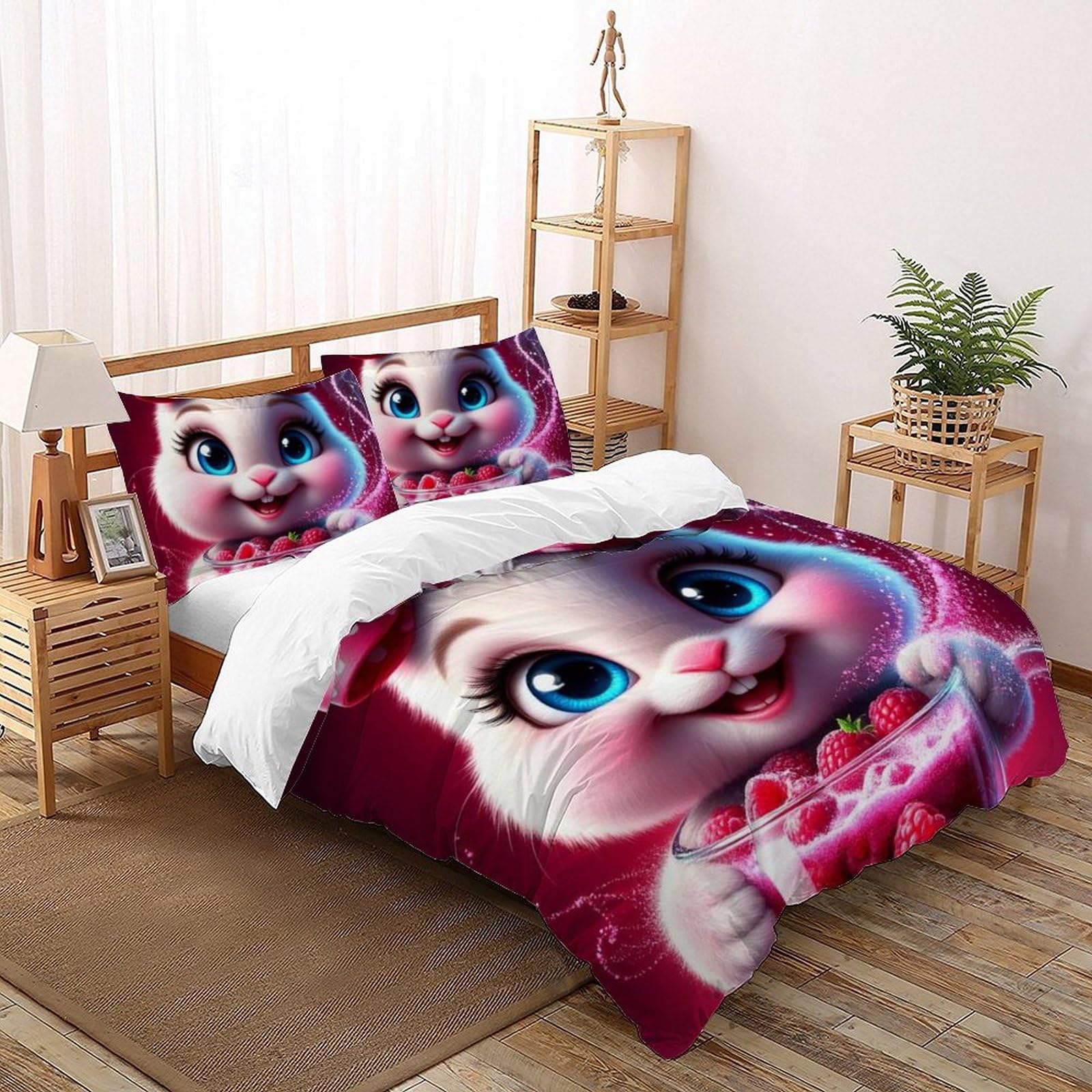 Housse de couette chat 3D pour transformer la chambre des enfants en land magique