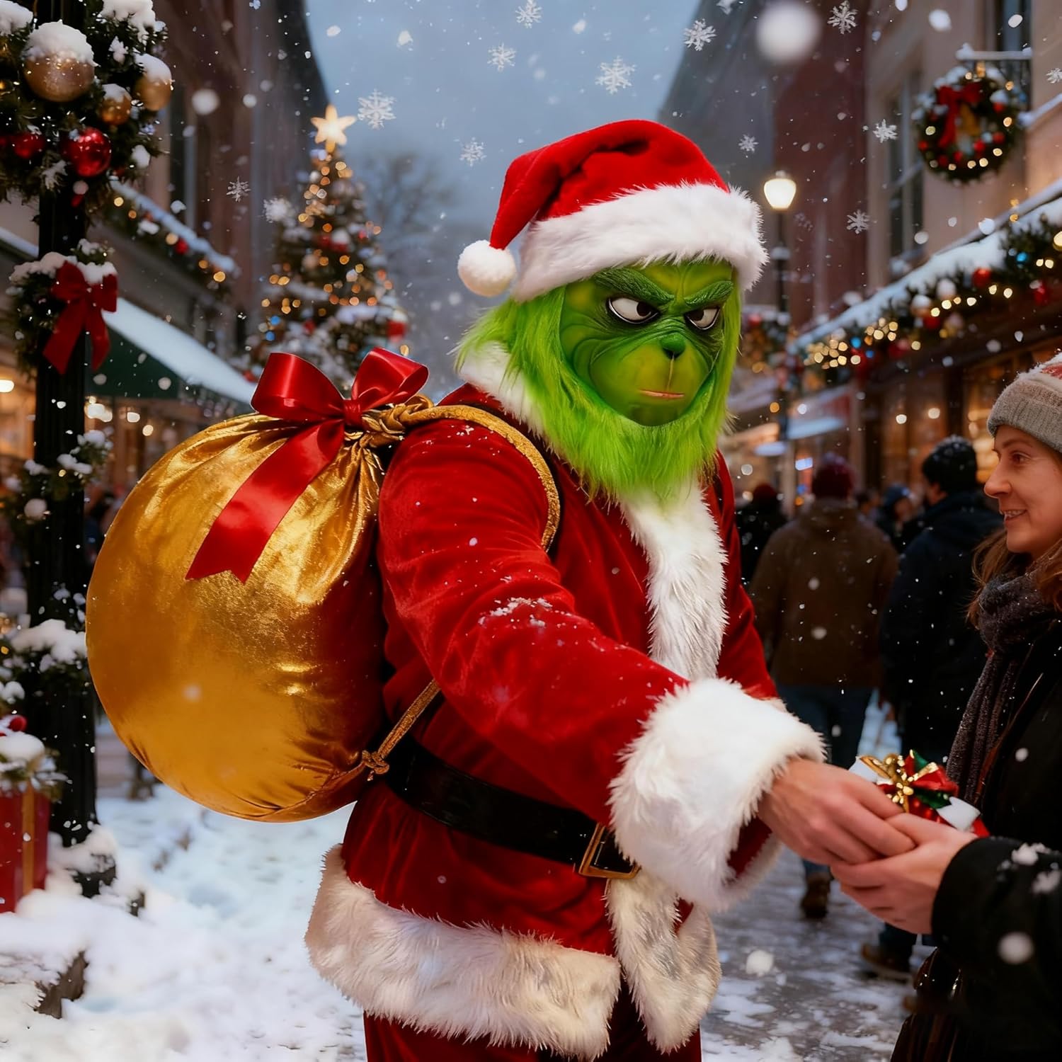 Green Monster Mask Cosplay Mask for Halloween Christmas Costumes Costume Accessories