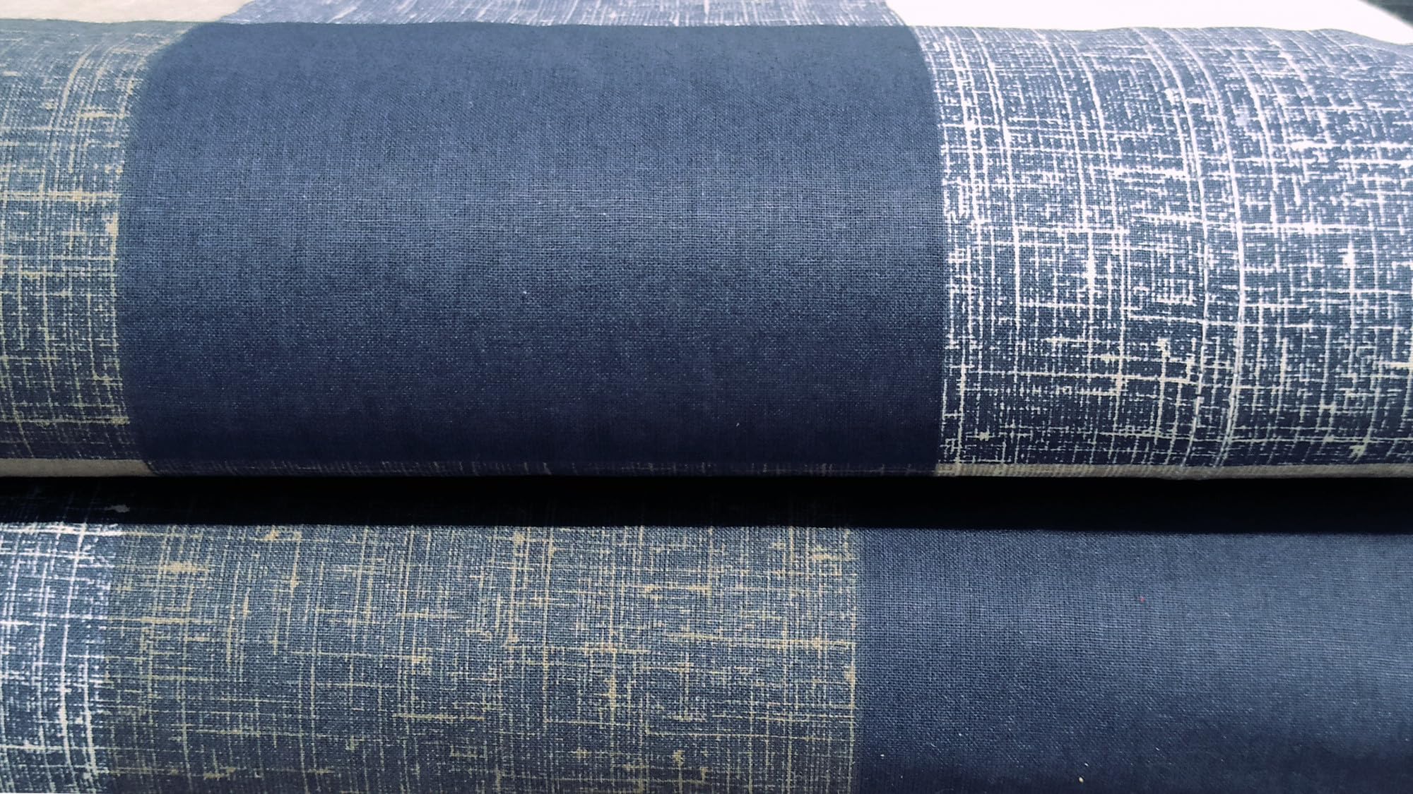 Completo Lenzuola Quadro scozzese Blu 100% cotone Made in Italy - 2 Piazze