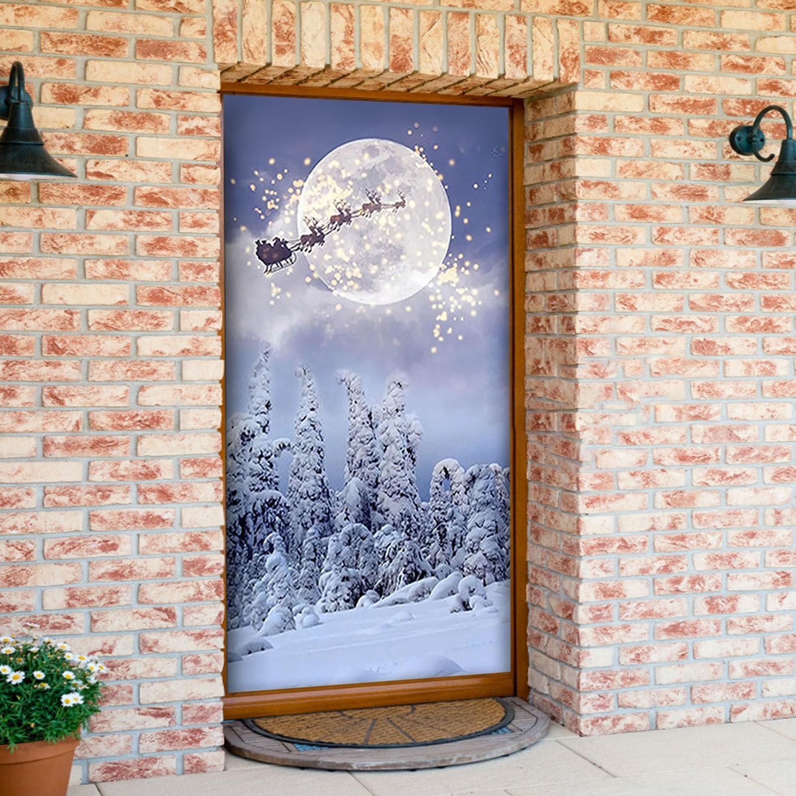 Achimlt Christmas Door Cover Decoration - Image 4