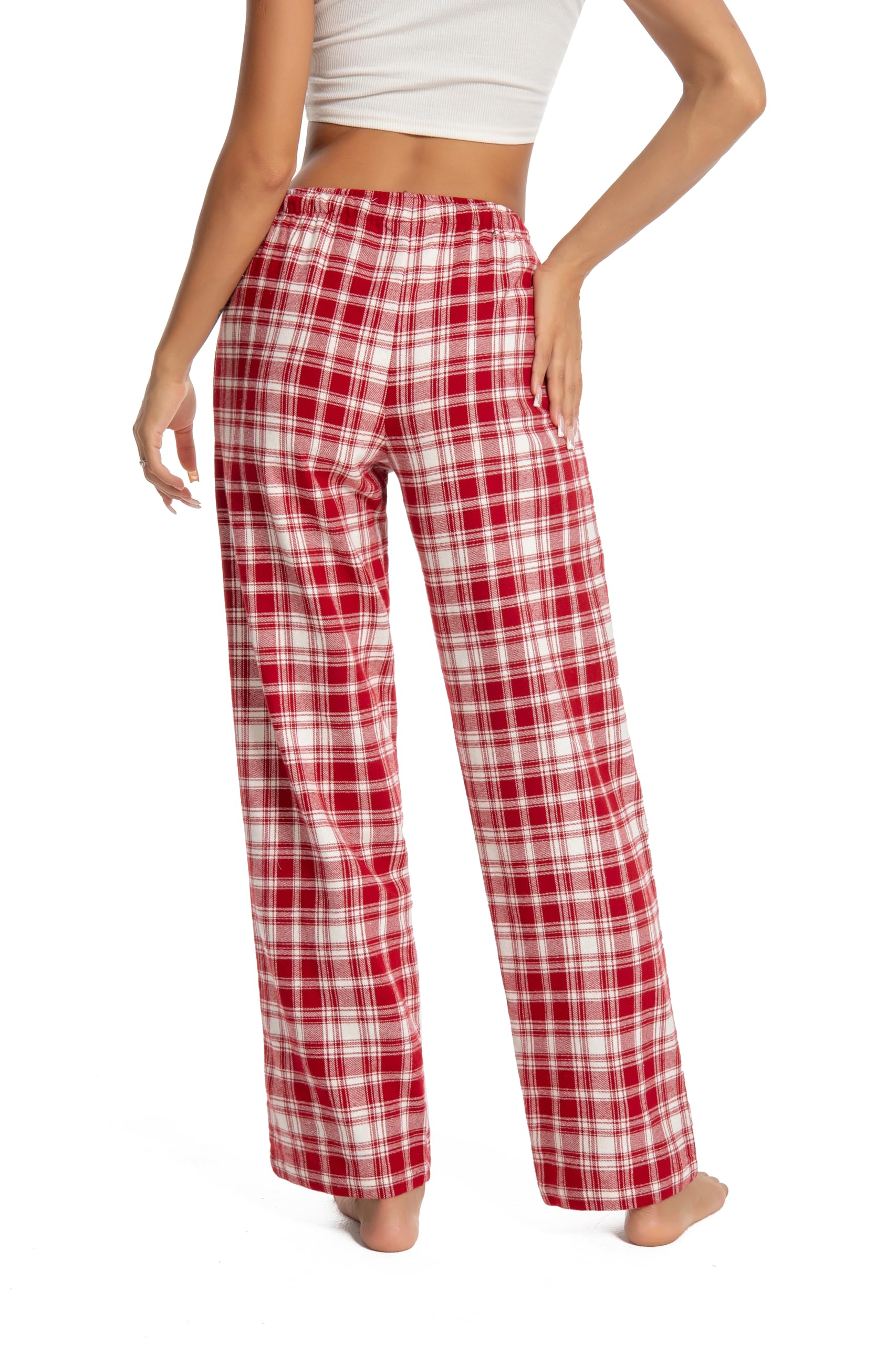 Damskie 100% bawełna super miękka pijama/spodnie wypoczynkowe z kieszeniami
