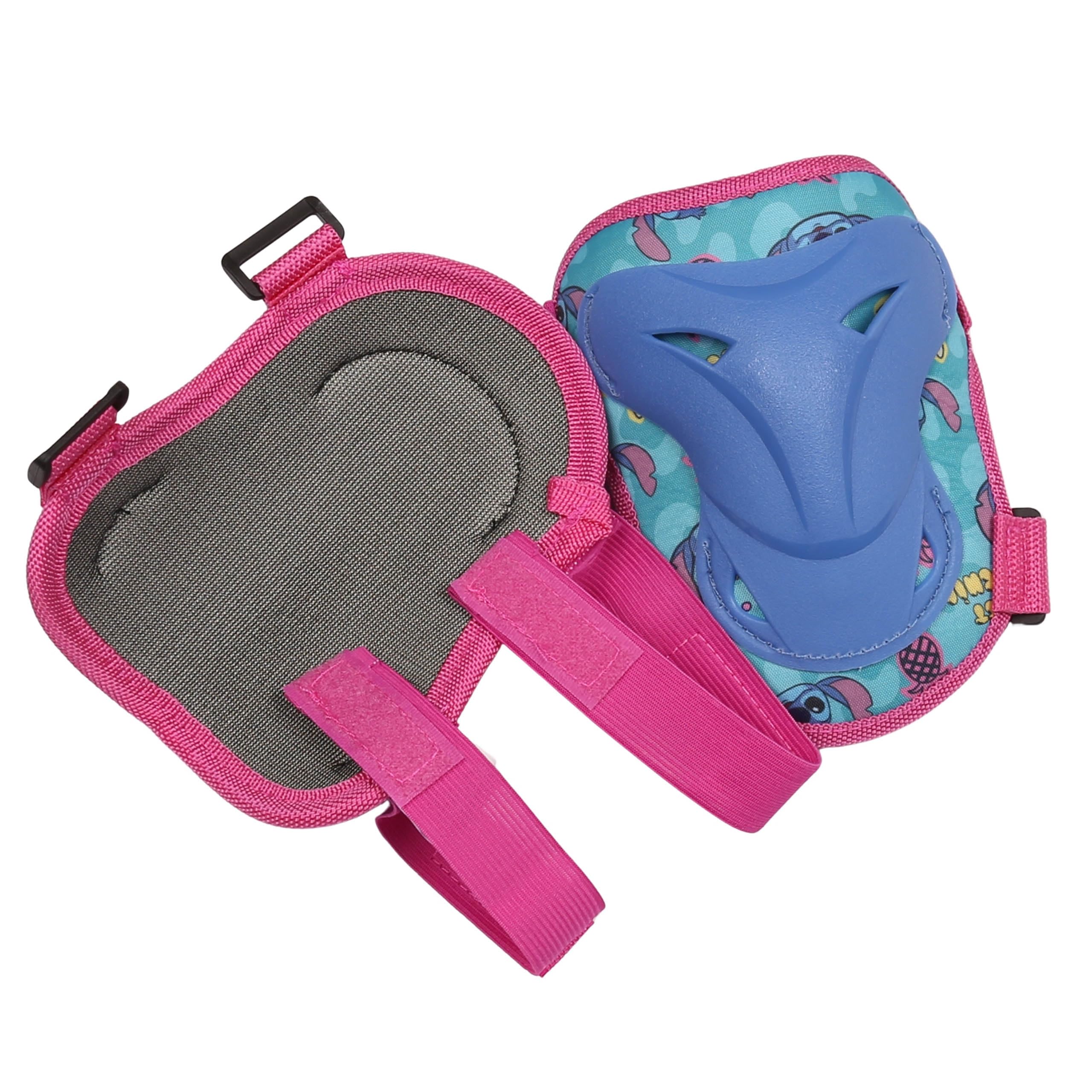 sarcia.eu DISNEY Stitch PROTEZIONI per bambini per biciclette, monopattini - SET ginocchia, gomiti, polsi (C)