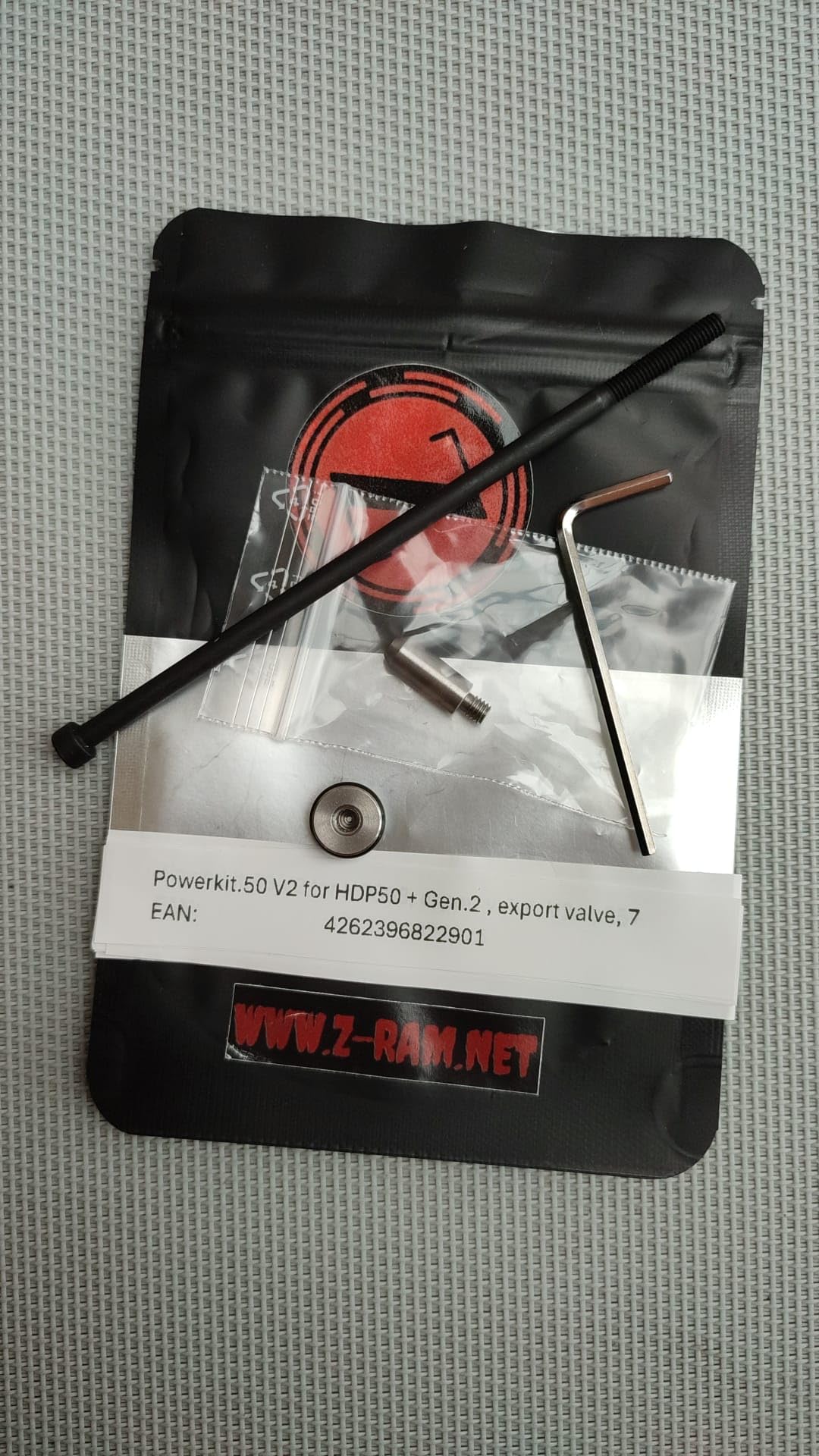 Z-RAM Powerkit.50 for HDP50, Red Anodized, Export Valve, Maximum Power 7.5j - (20J+)