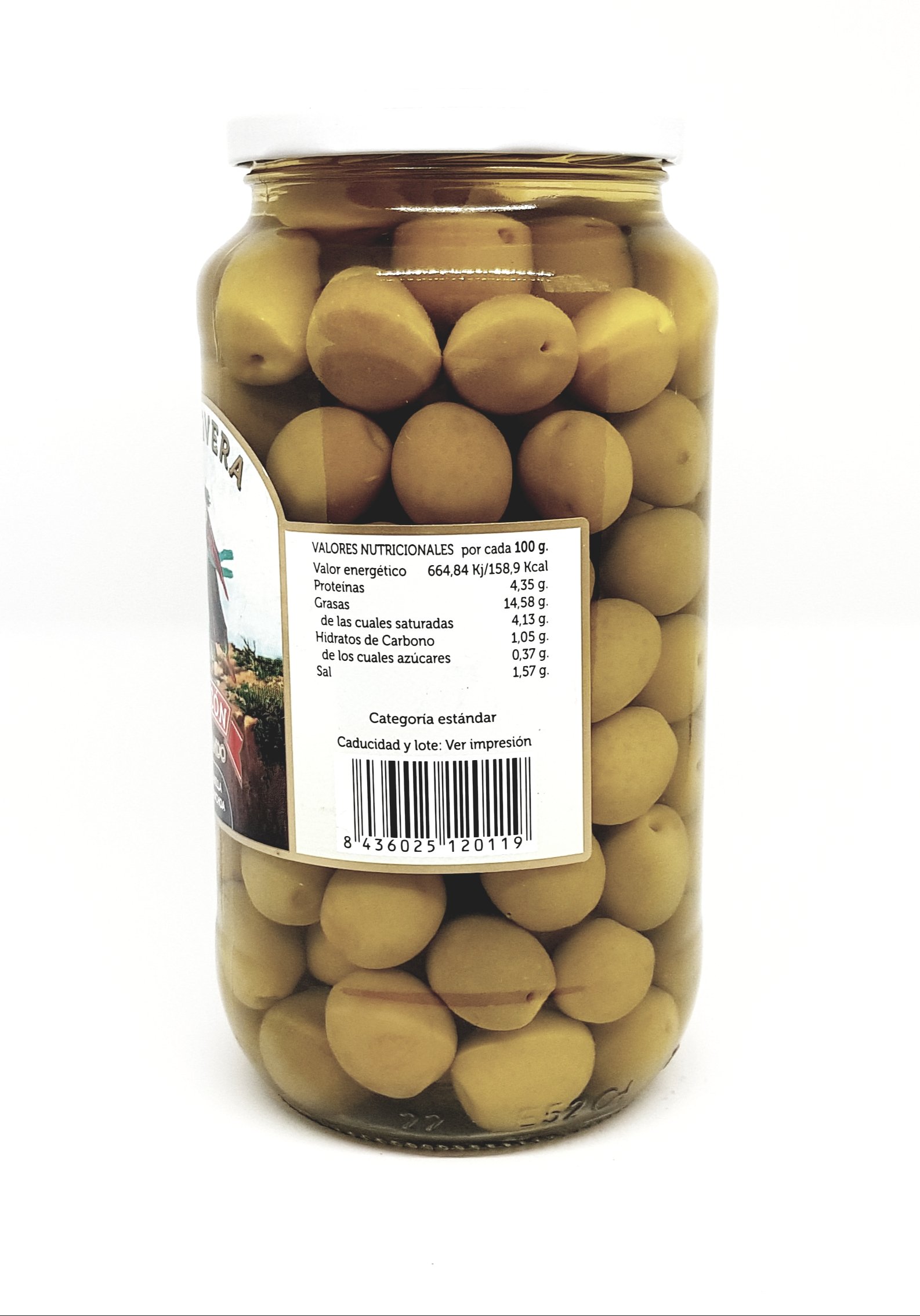 ACEITUNAS MANZANILLA SABOR ANCHOA CHICON 500 gr 2 sztuki