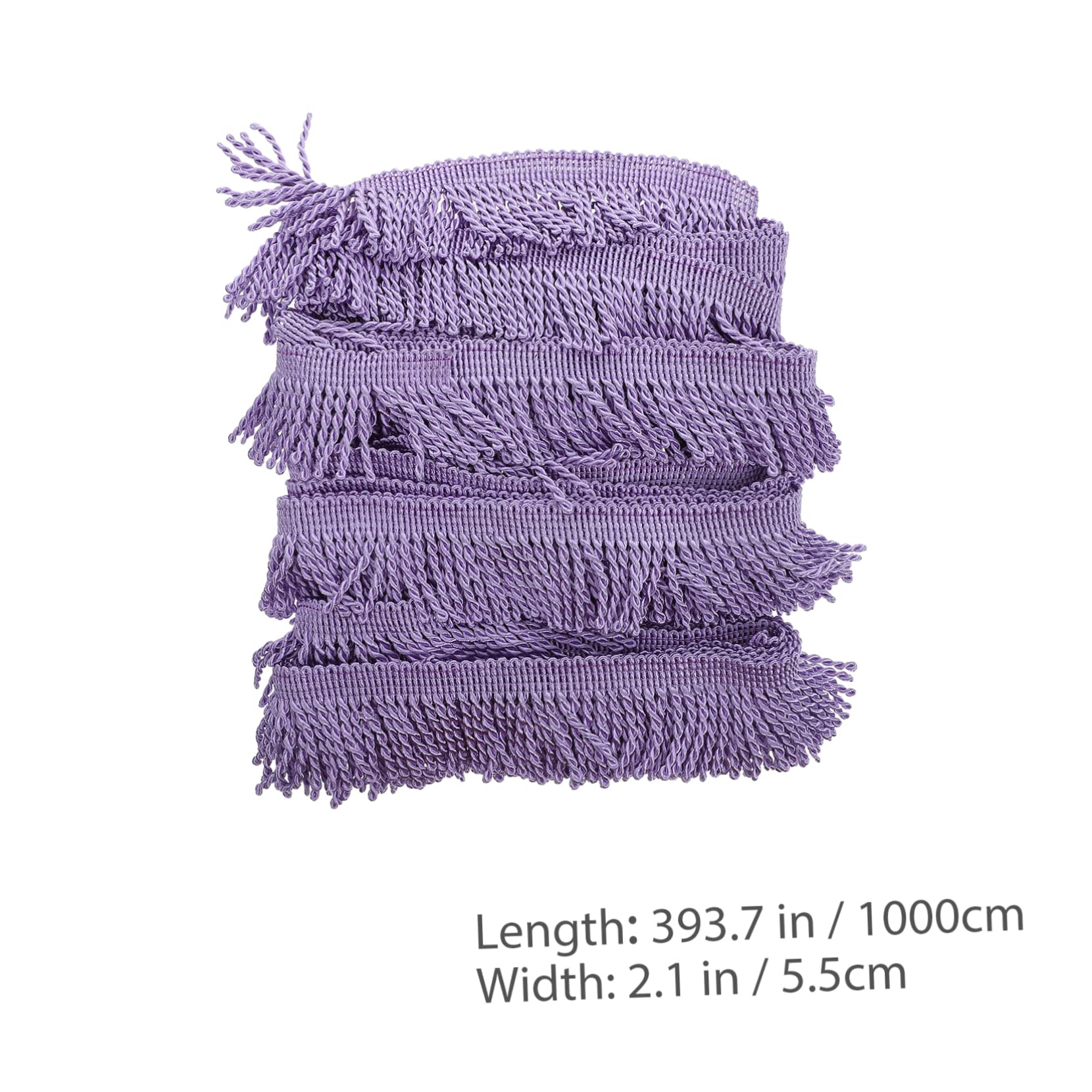 SEWACC 1 Roll Elegant Sewing Tassel Trim Fringed Decorative Fringe for Curtain Making Sofa Cover Embellishment Crafts and Home Decor Versatile