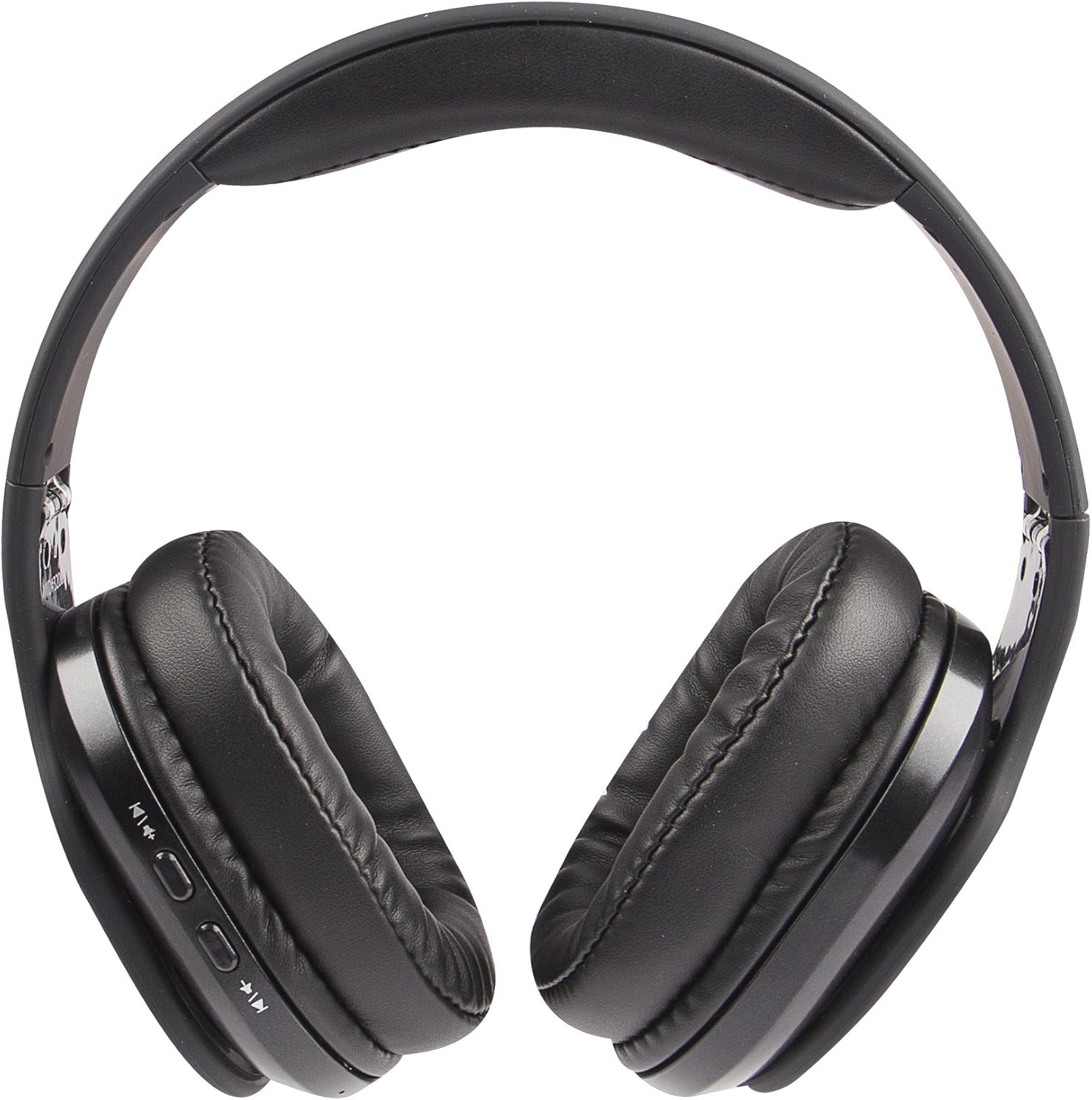 Altec Lansing MZX668-BLK Evolution 2 Bluetooth Headphones laid flat, showing earcups and ports