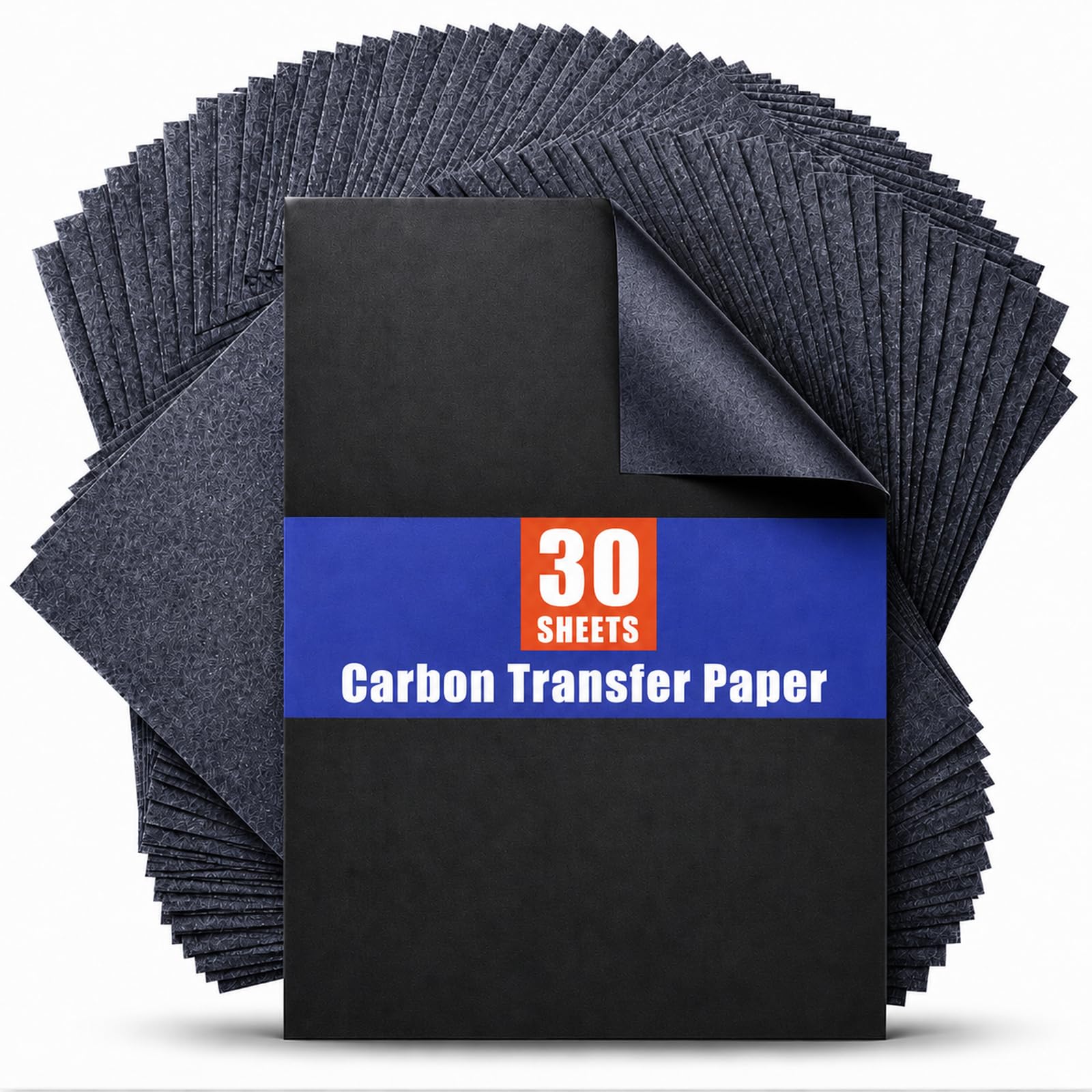 PSLER Carbon Paper for Tracing Graphite Transfer-Paper - 30 Pcs Black Graphite Paper for Tracing Drawing Patterns on Wood Projects Canvas Fabric Artist Lettering Sketch Drawing A4 8.27 X 11.81 Inch