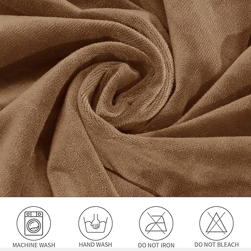 Vista 5 de Juego de 462 fundas elásticas de terciopelo para silla lateral con respaldo de alas con brazos pequeños, juego de 462 fundas protectoras para sillas