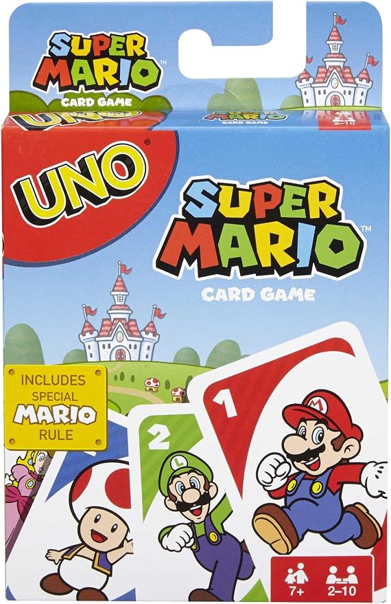 Mattel Games UNO Super Mario Bros, juego de cartas de UNO (Mattel DRD 00) con descuento